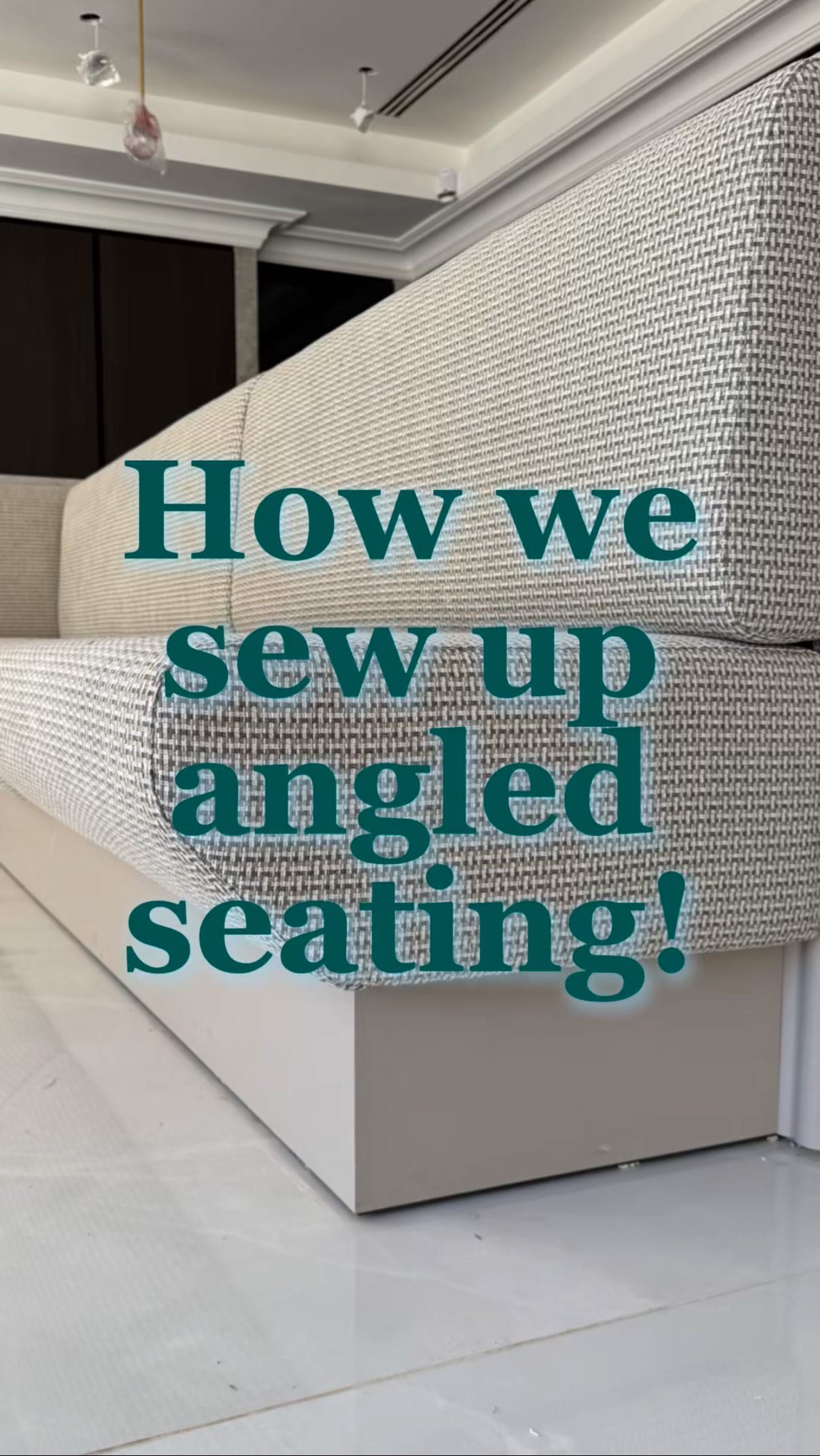 A little talk through how we approach angles and shaped seating. Taking into account fabric stretch and characteristics to create a snug fit!!
A few hints and tips that hopefully help!!
If in doubt, practice on calico or basic cloth to check your