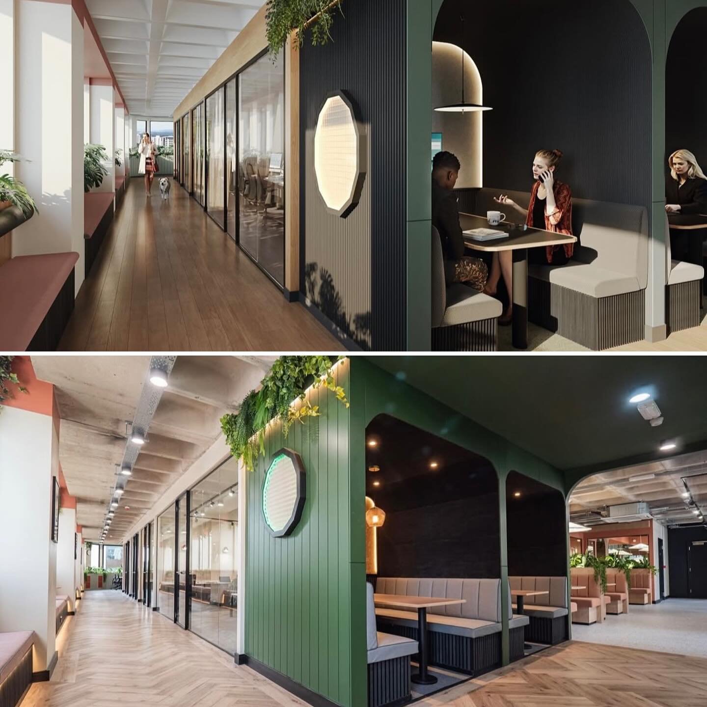 The latest @colonycowork at Spring Gardens
The split pic shows the concept visuals against the finish fit out. The others the final install.
Great seeing these spaces come together! Office based work but on another level!!
We love these projects