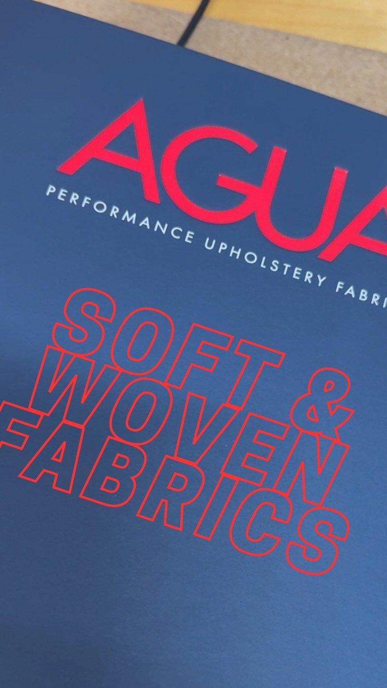 A quick look over the soft touch and woven performance fabrics from @aguafabrics - a broad range of textures, durable treatments and endless colours!!
A great choice for commercial projects or domestic builds that demand hard wearing cover material.