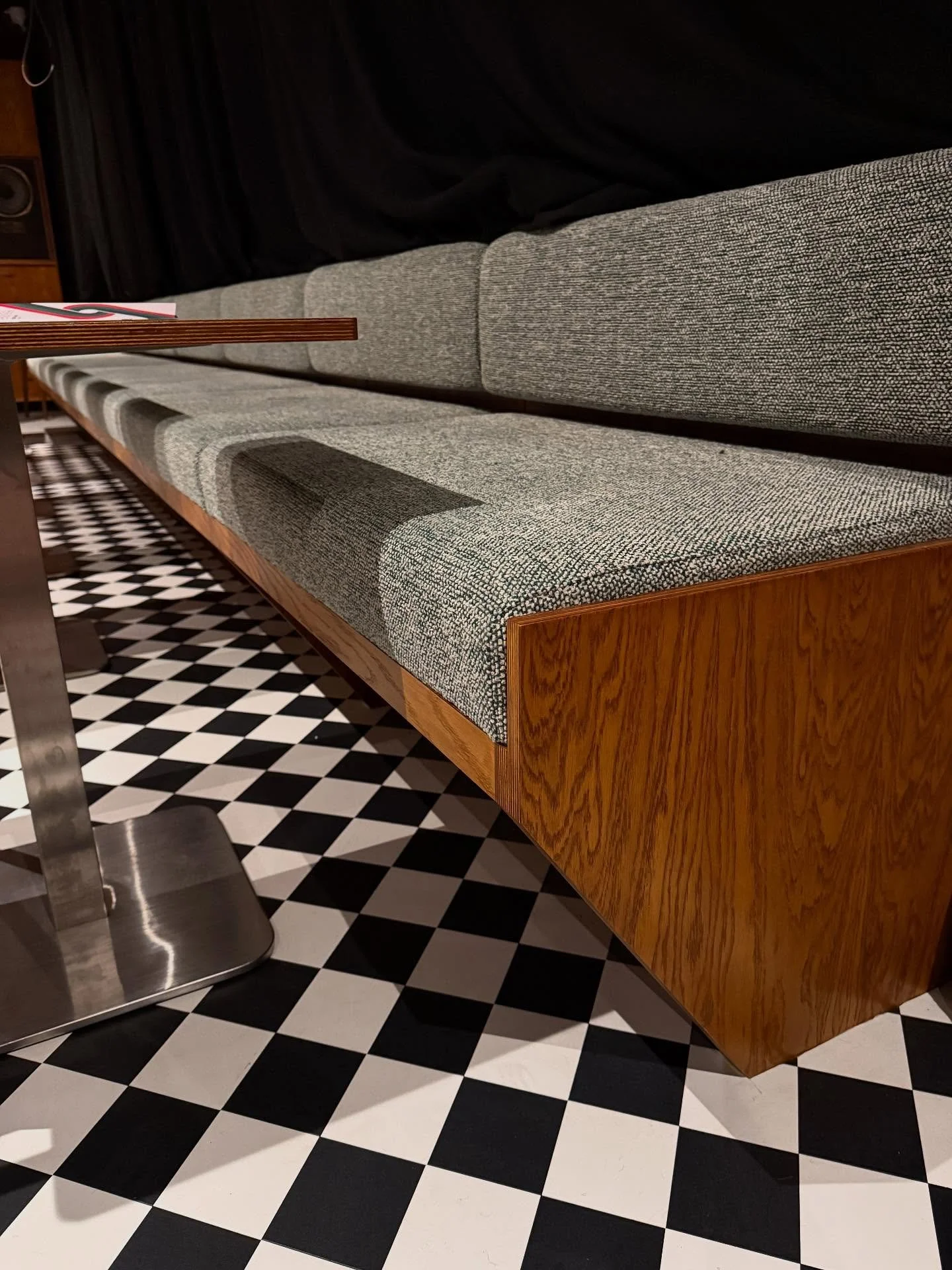 Popped in to @sidestreetmcr last week to see where the seats landed.
We made this for @m3inds who were commissioned to create the bench units.
The vintage finish on the units looks great paired with the @kvadrat fabric selected.
New projects ahe
