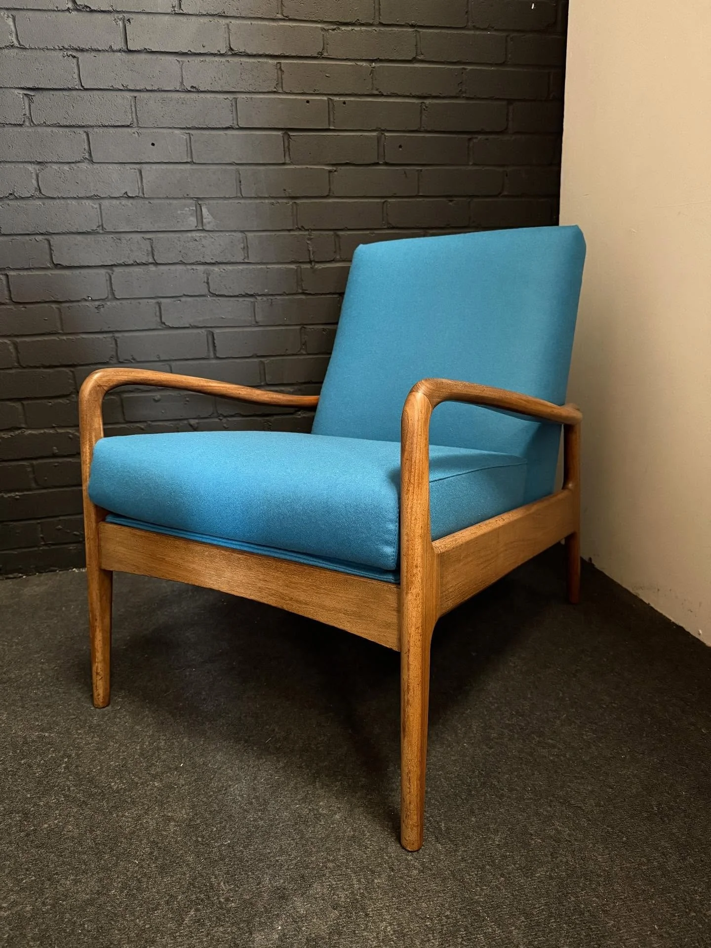 The Greaves &amp; Thomas armchairs were delivered back to our returning clients today. All ready for their new home in Ireland!

With fresh foams, webbing, covers and a sympathetic clean up of the frames, these gorgeous mid-century classic chairs sta