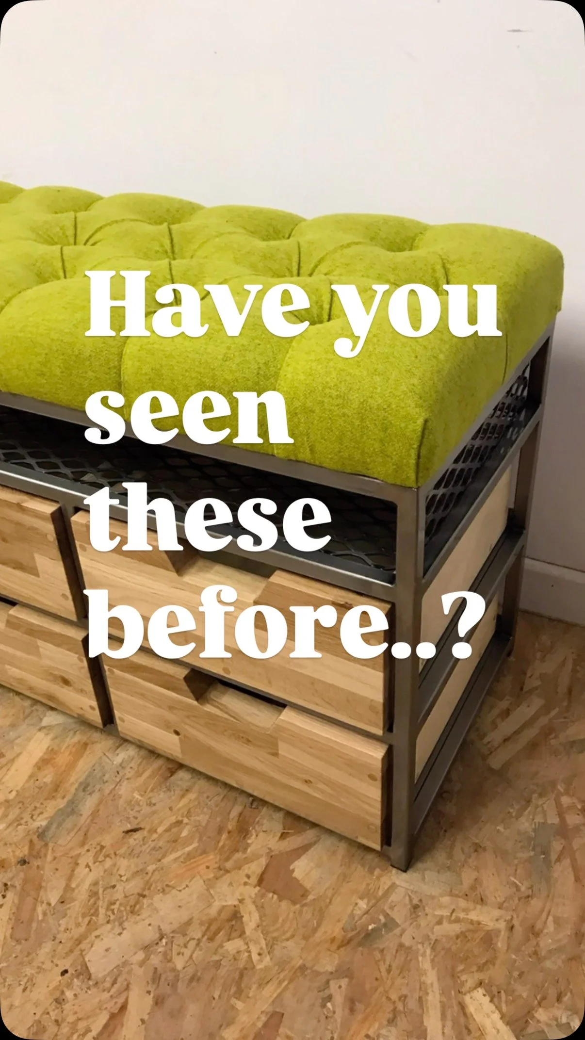 A little look through some of the designs of boxed frame furniture we have made over the years…
The options are endless! From simple benches, hallway storage, shoe racks, long dining table seating for domestic use, to foyer seating, reception