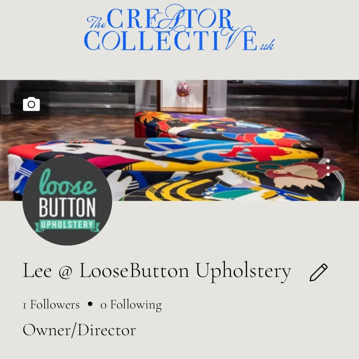 Hey there creative people! We&rsquo;re now part of this fantastic group @the_creatorcollectiveuk 

If you&rsquo;re a designer, specifier, interior designer/architect and have ideas, thoughts for creative upholstery projects coming up next year, then 