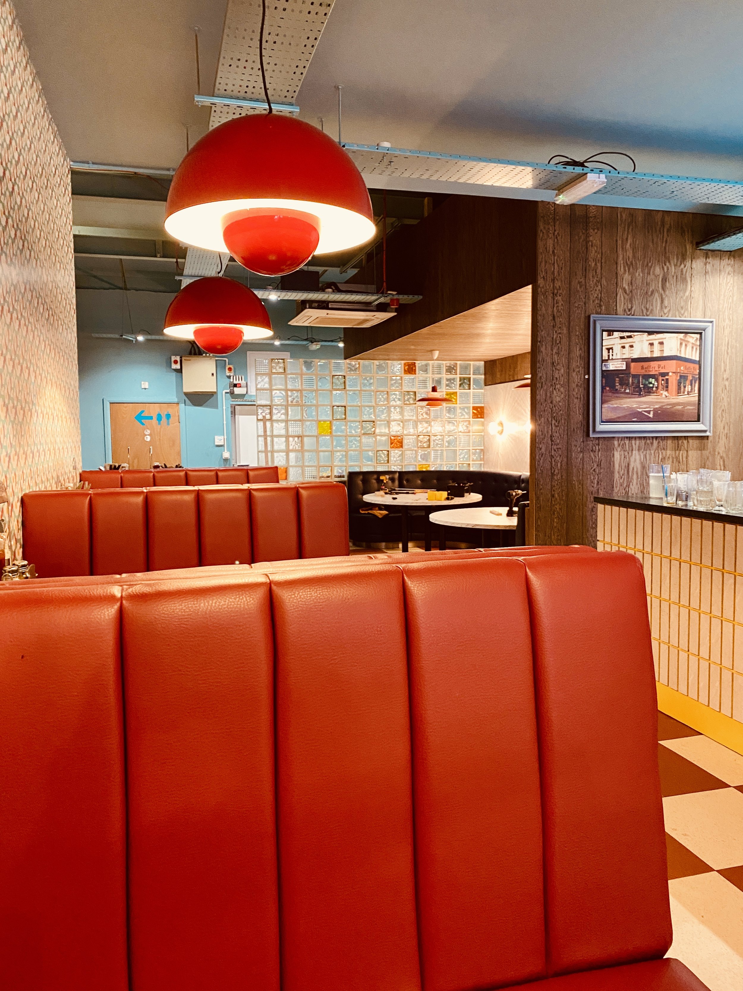 We worked on refreshing two areas of the cafe with distinctly different vibes...
