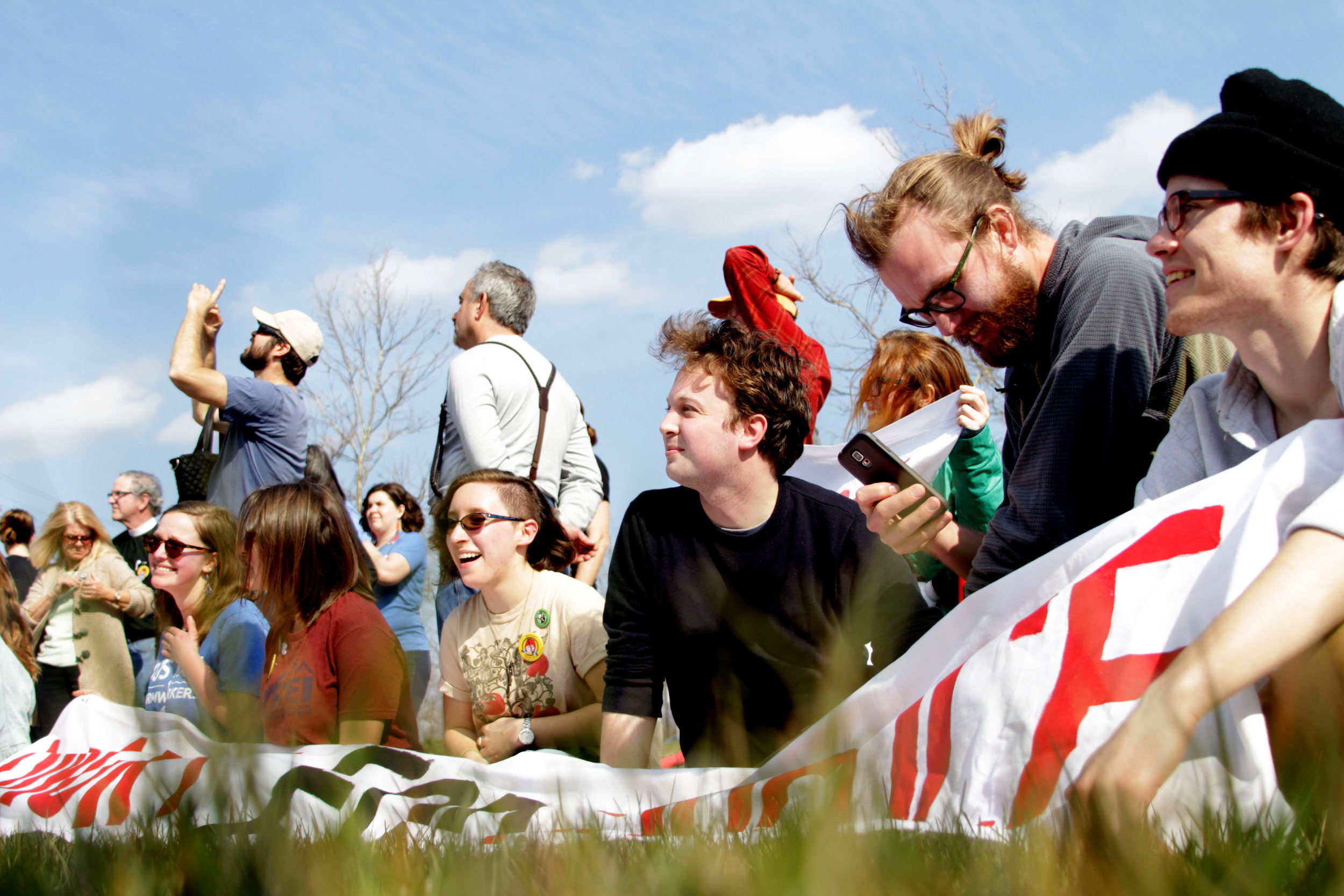  On Day 5 of their weeklong fast, OSU student fasters' spirits are lifted by the arrival of farmworkers and supportive allies from across the country 