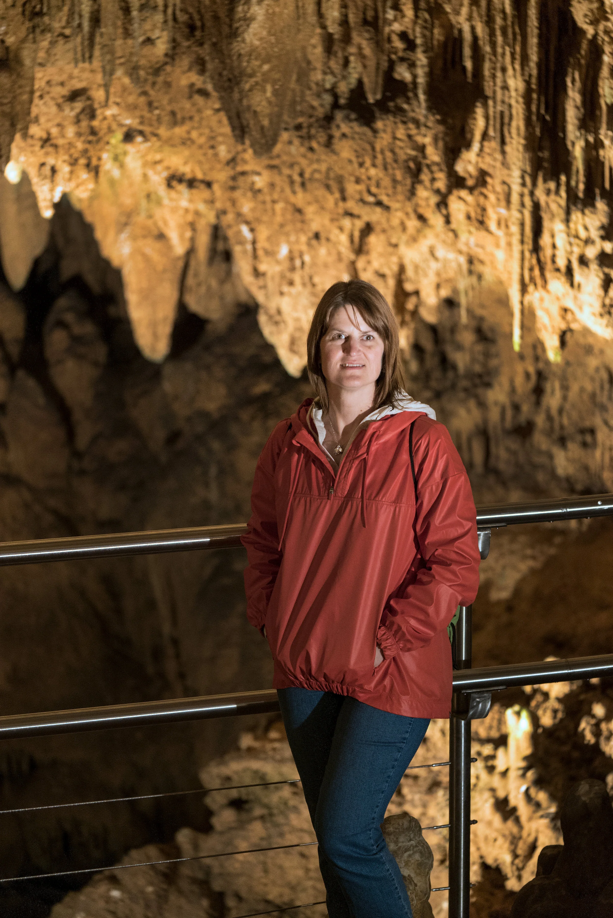 Wife at Luray Caverns