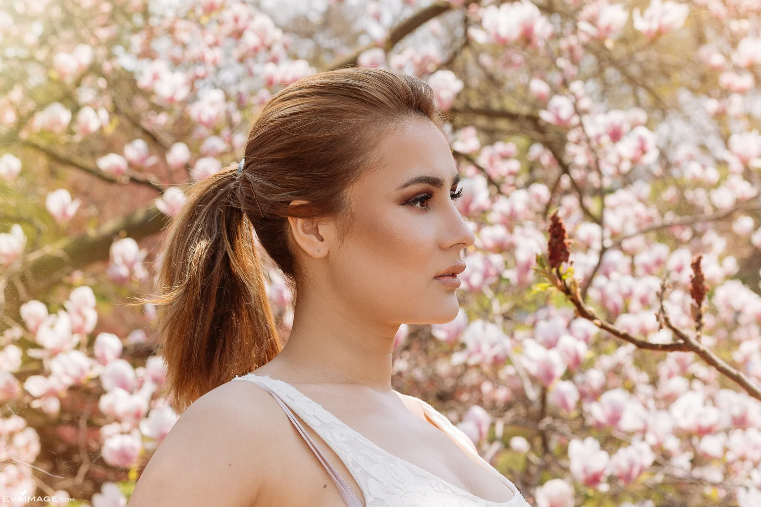 Cherry Blossom High Park Portrait