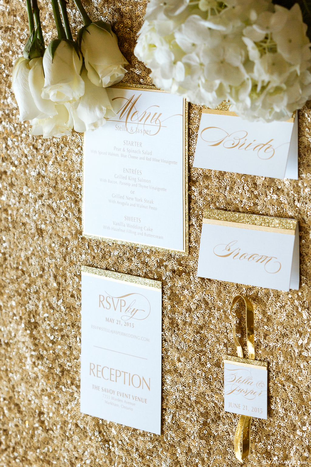Savoy Event Venue Gold and White Wedding Inspiration