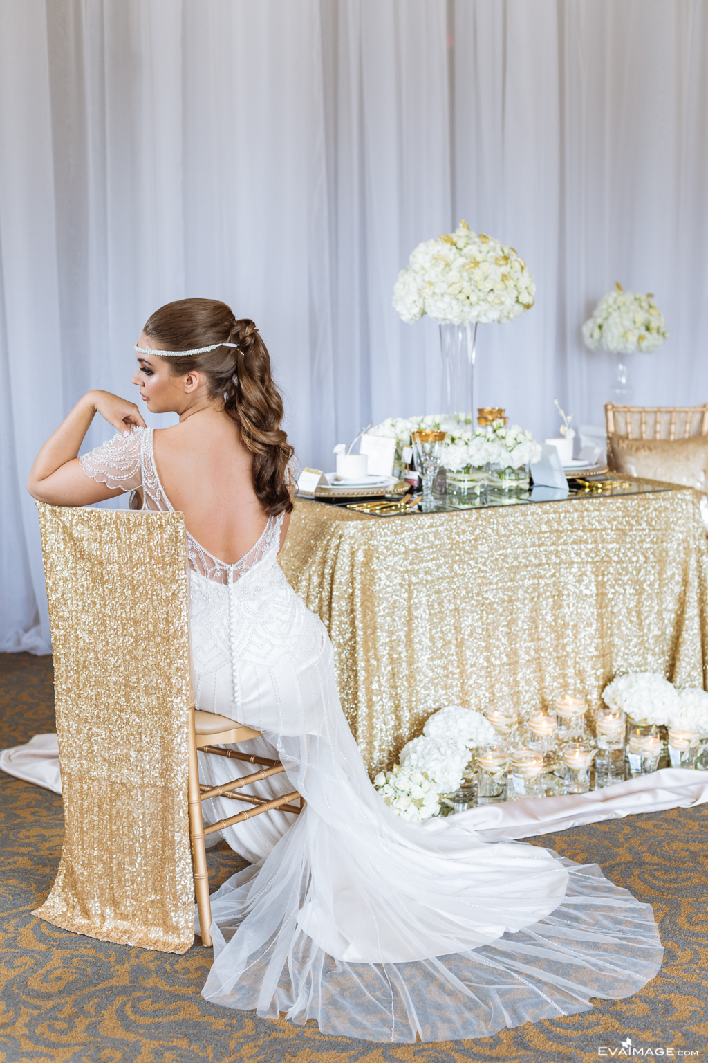  Savoy Event Venue Gold and White Wedding Inspiration 
