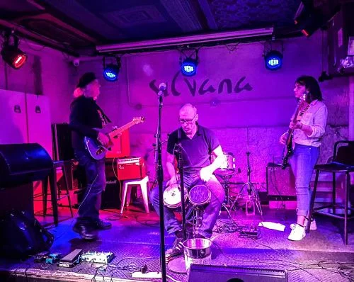 Sal Cataldi, Dirk Drazen, Bettina Cataldi - photo by Deborah Kammer
