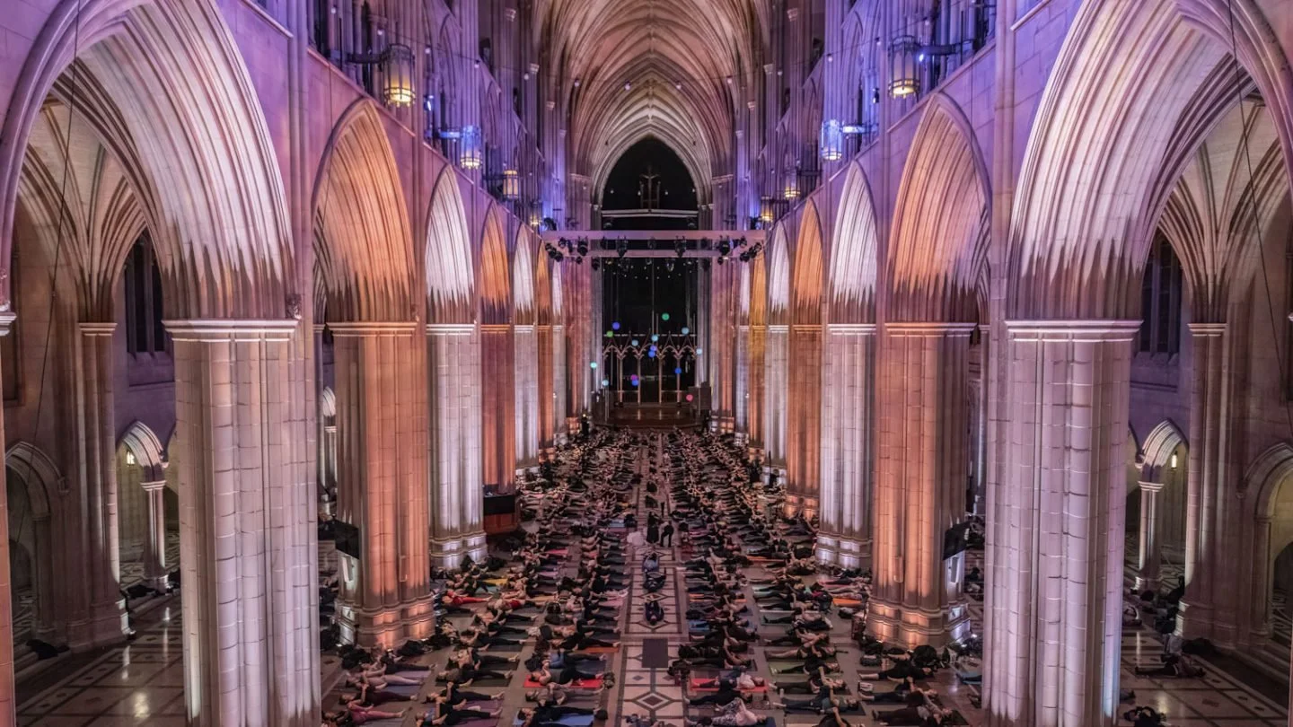  February 13 &amp; 14  Yoga at the Cathedral   flow  members 10% of (ex Jan 16)     