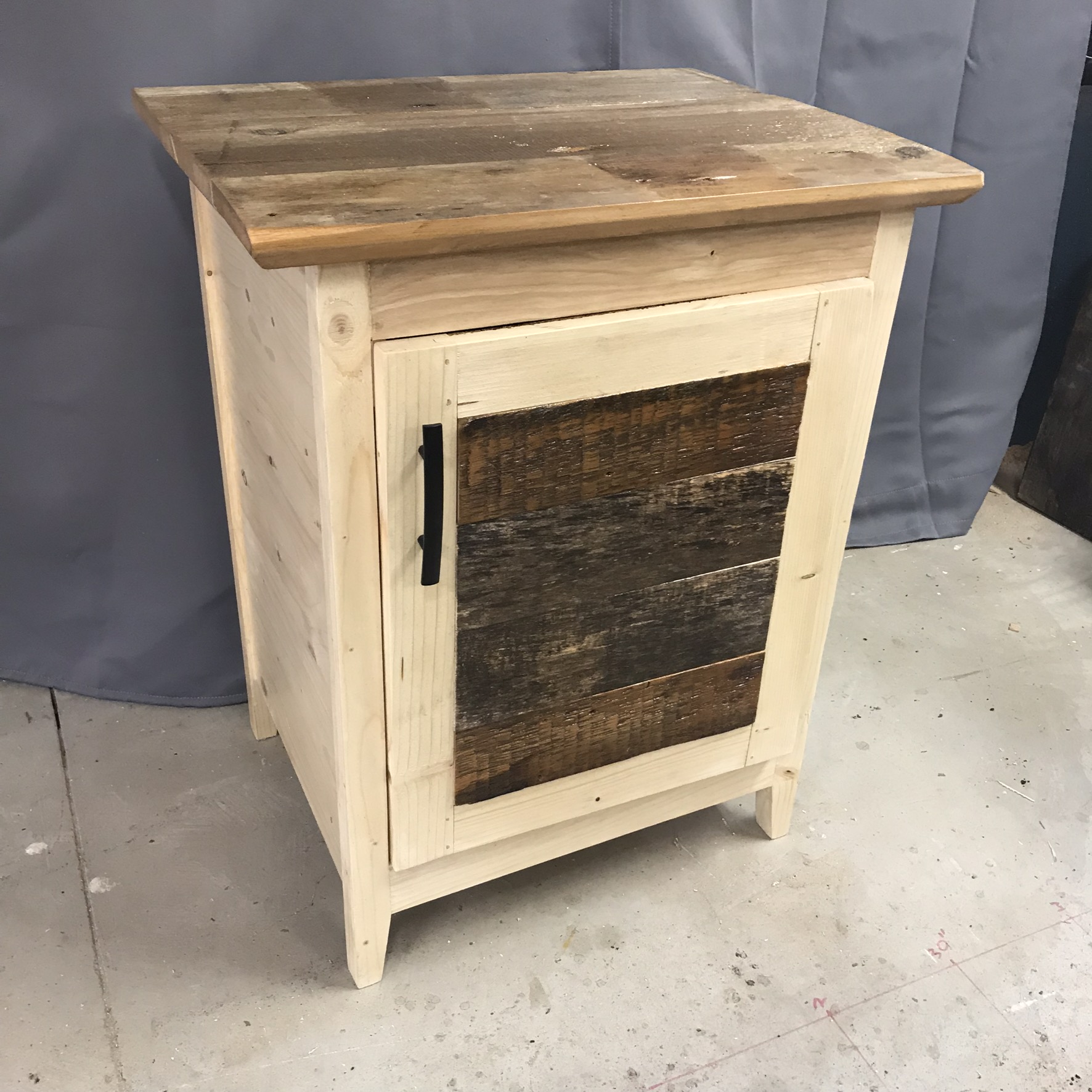 Spruce and barn wood cabinet