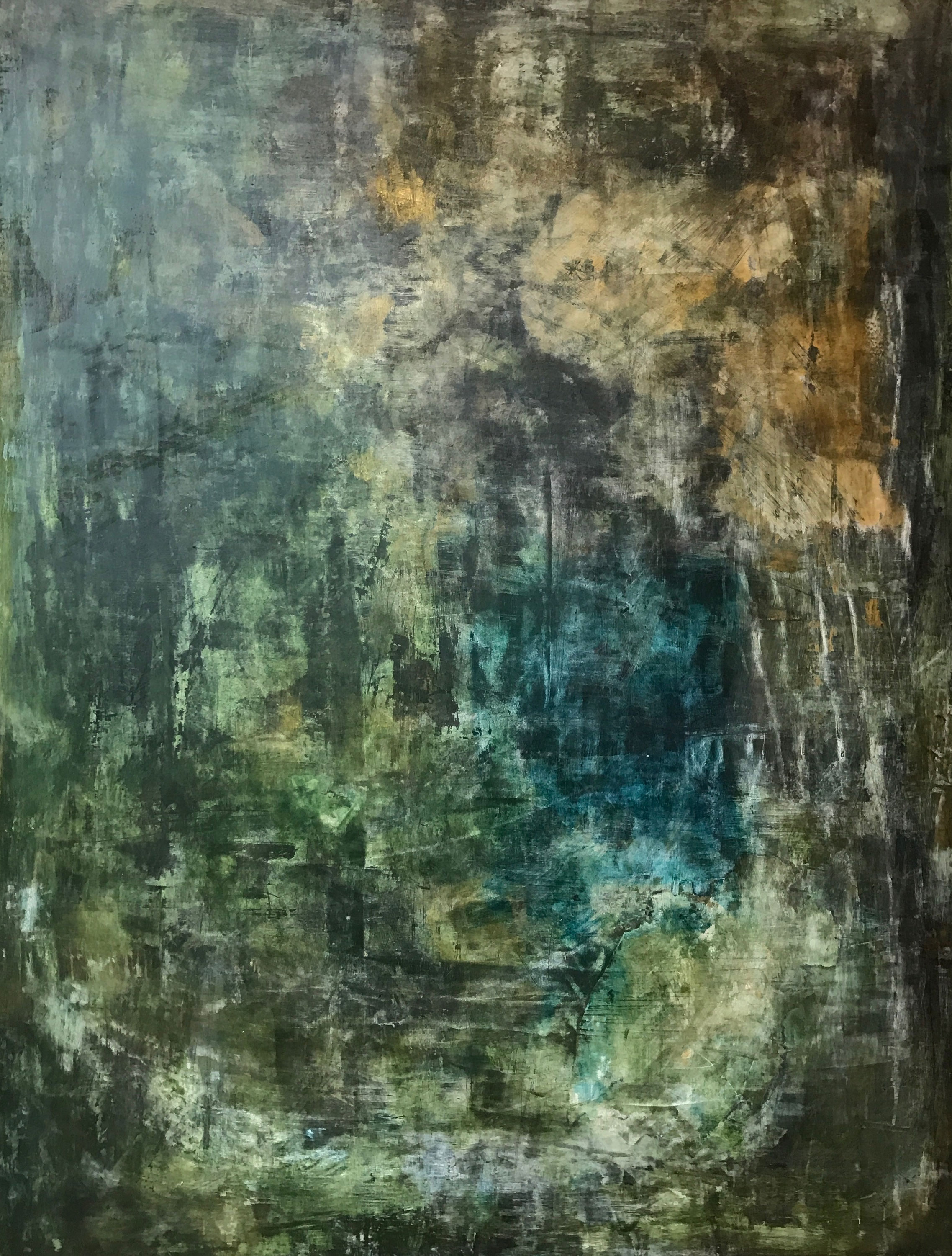 A Line Between Integration and Diaspora #11, 2017 Mixed media on masonite 48 x 36 inches