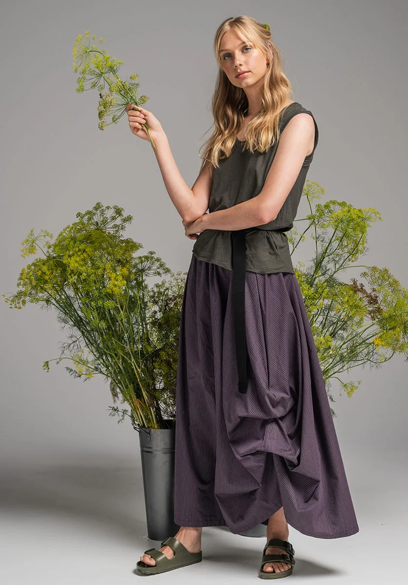 SLANT TOP, WILLOW SKIRT & ELASTIC BELT