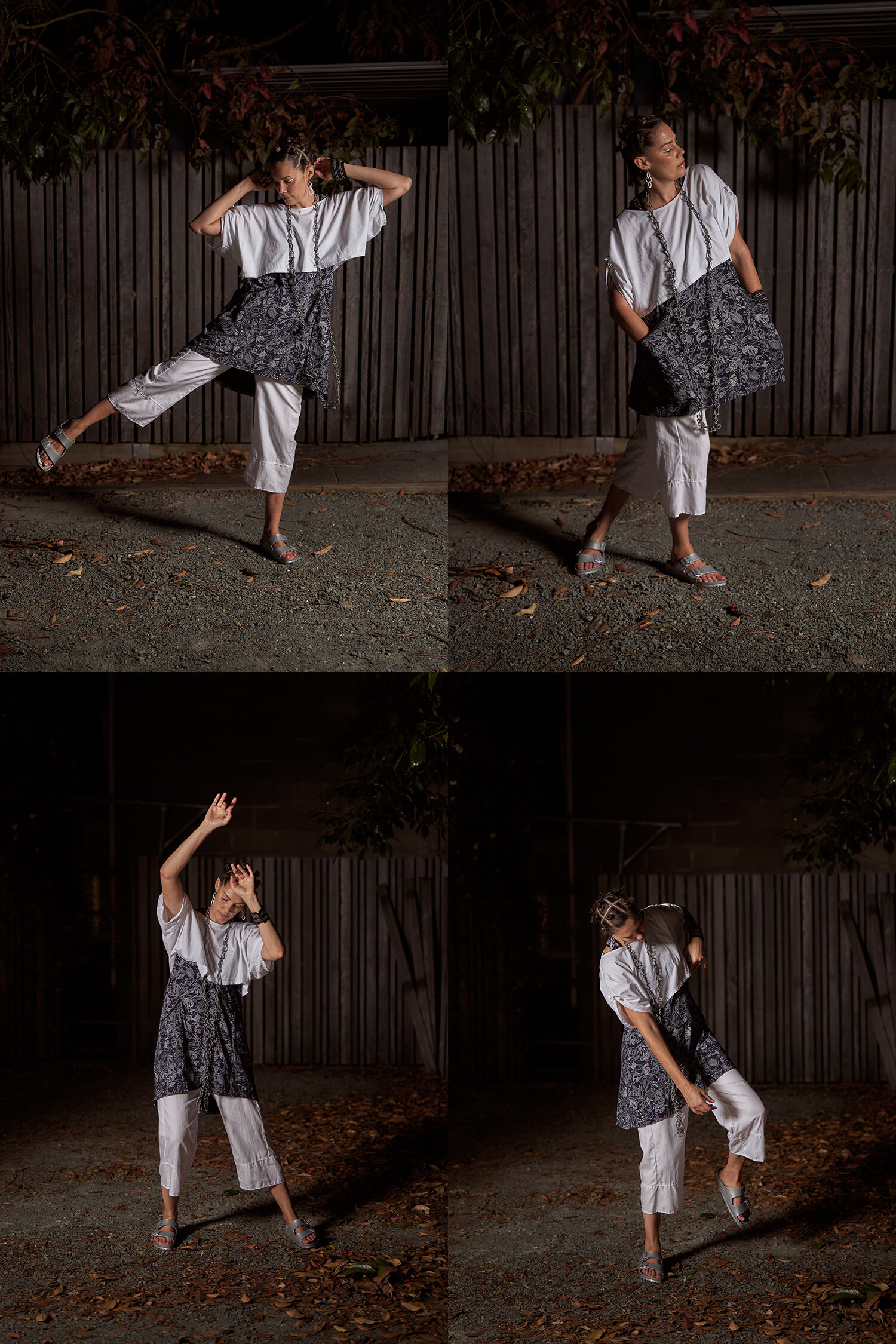 AURA TOP + RECLINE SHORT DRESS + NIMBUS PANT