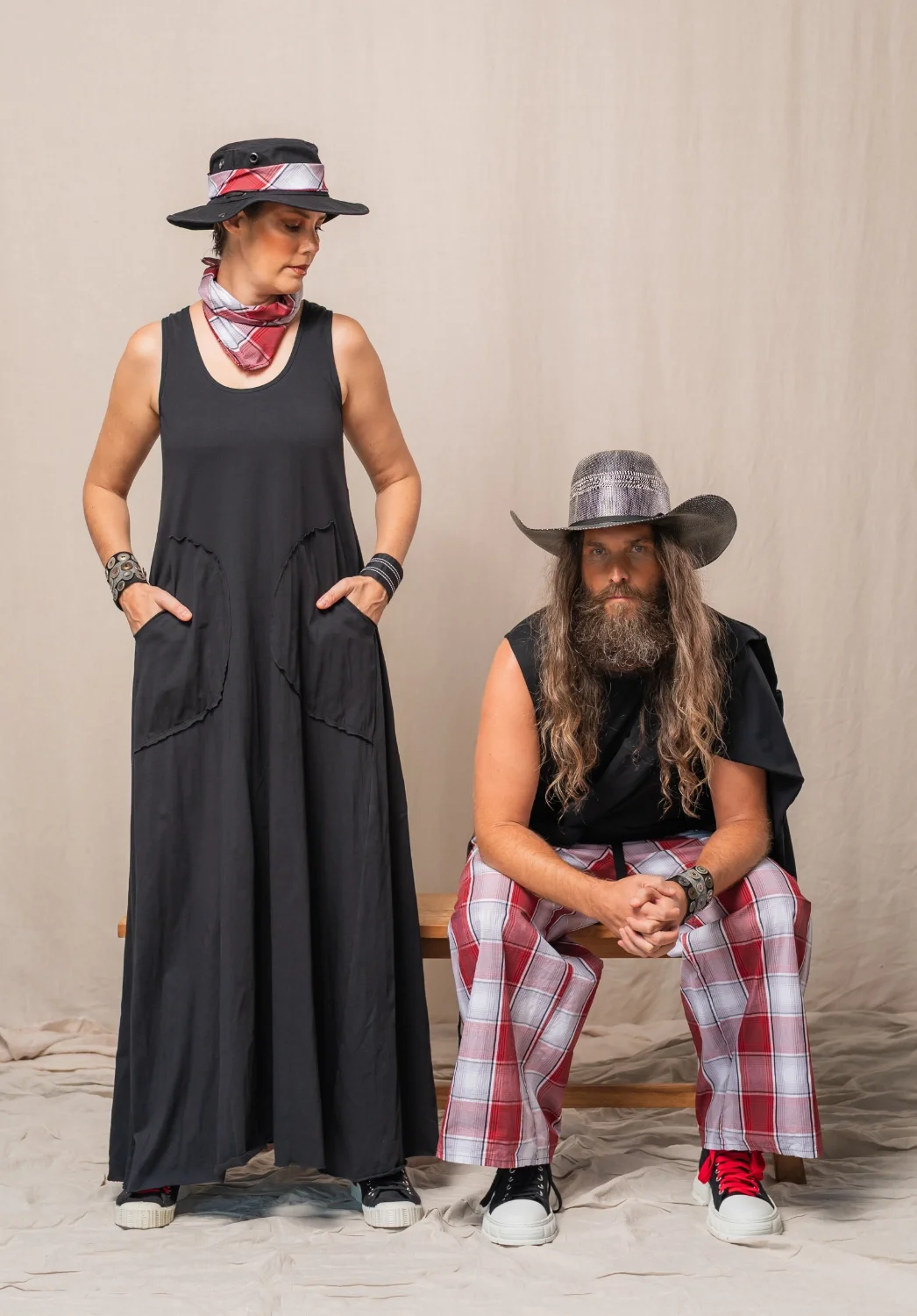 Abby Maxi - Echo Bandana - Archie Long Tank - Echo Pants