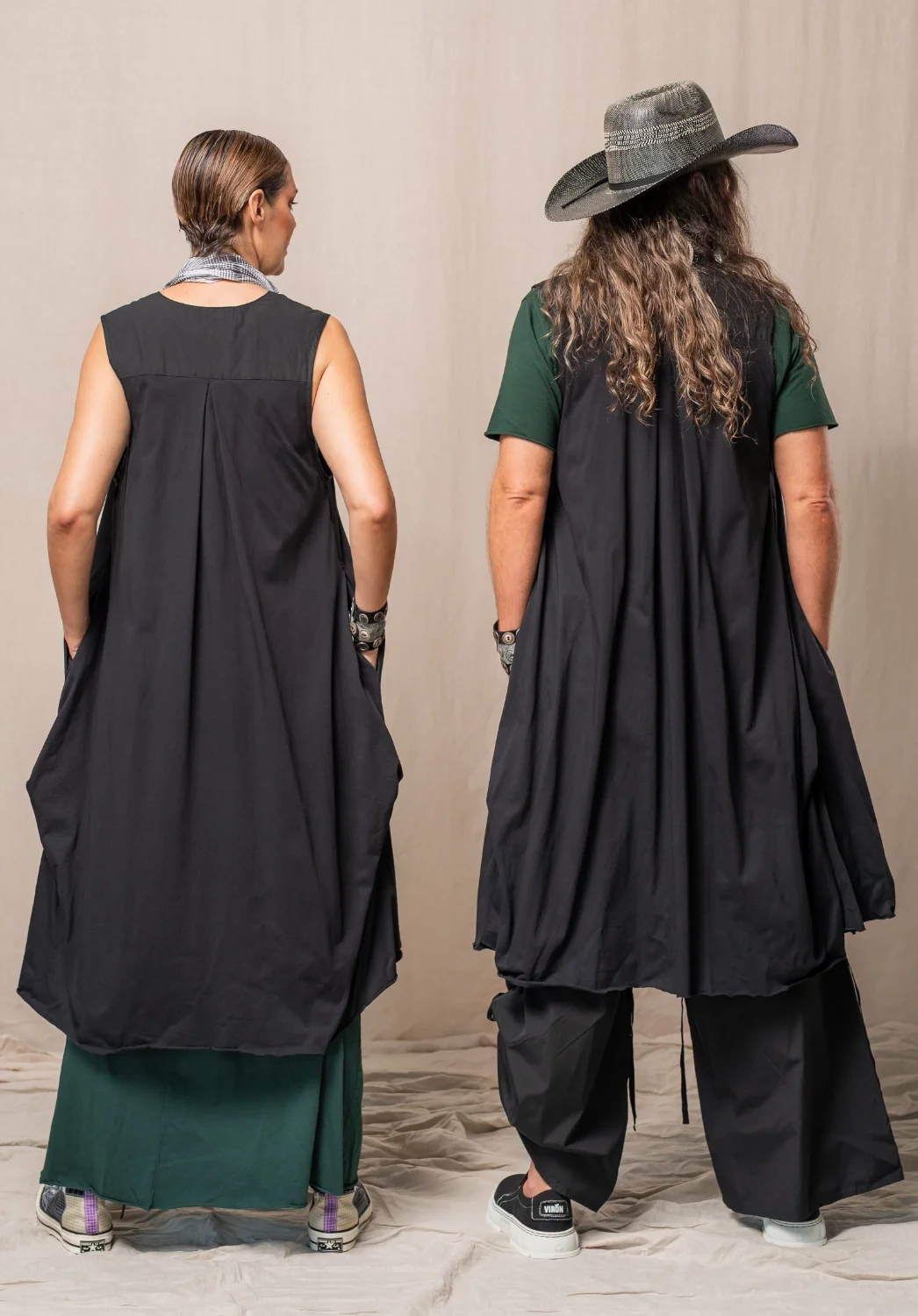 Wanderer Vests - Abby Maxi - Rider Scarf - Bandsome Tee - Ada Pants - Rider Bandana