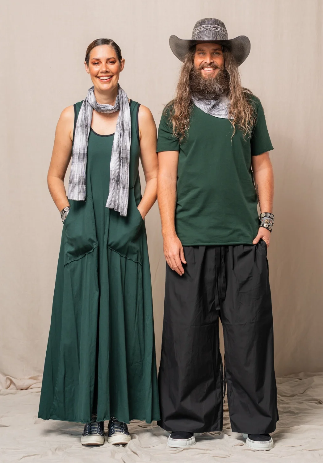 Abby Maxi - Rider Scarf - Bandsome Tee - Ada Pants - Rider Bandana