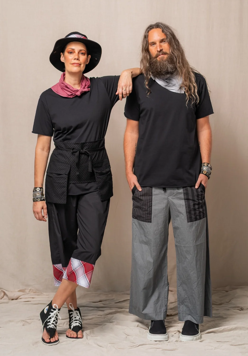 Bandsome Tees - Sundown Pants - Pocket Belt - Mini Check Bandana - Drift Pants - Rider Bandana