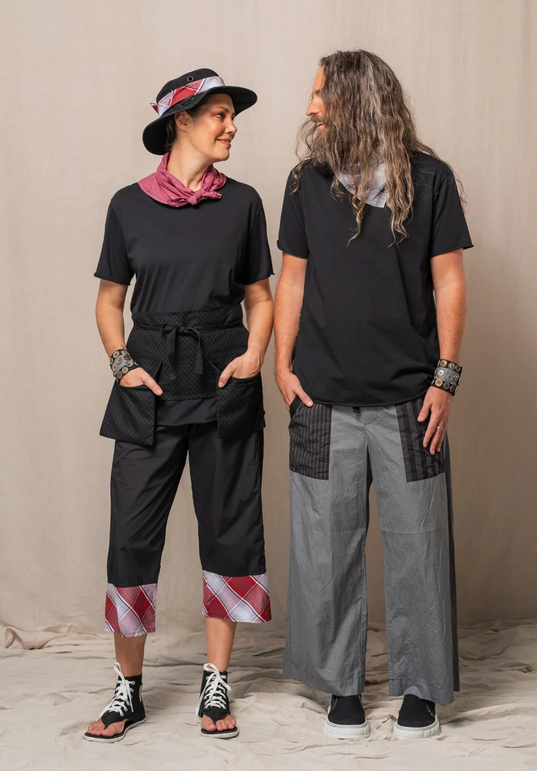 Bandsome Tees - Sundown Pants - Pocket Belt - Mini Check Bandana - Drift Pants - Rider Bandana