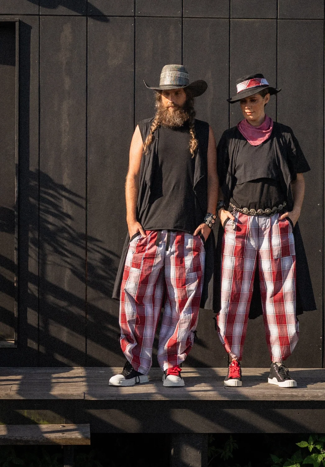 Wanderer Vest - Archie Tanks - Echo Pants - Aura Top - Mini Check Bandana