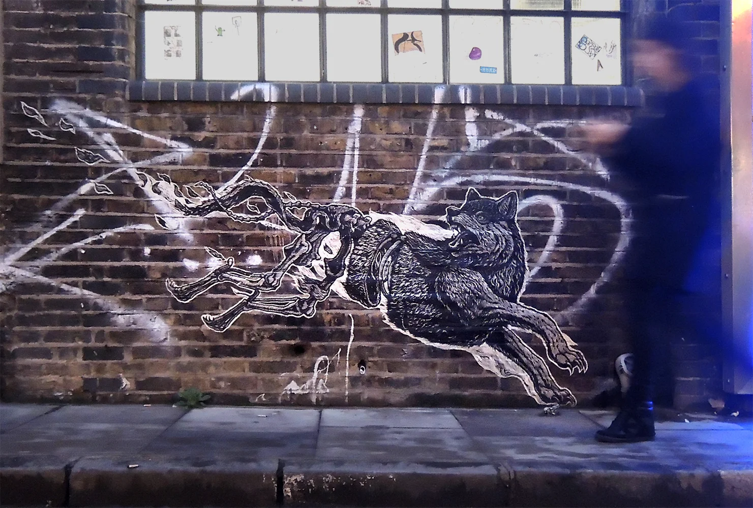  Woodcut paste-up London, UK 