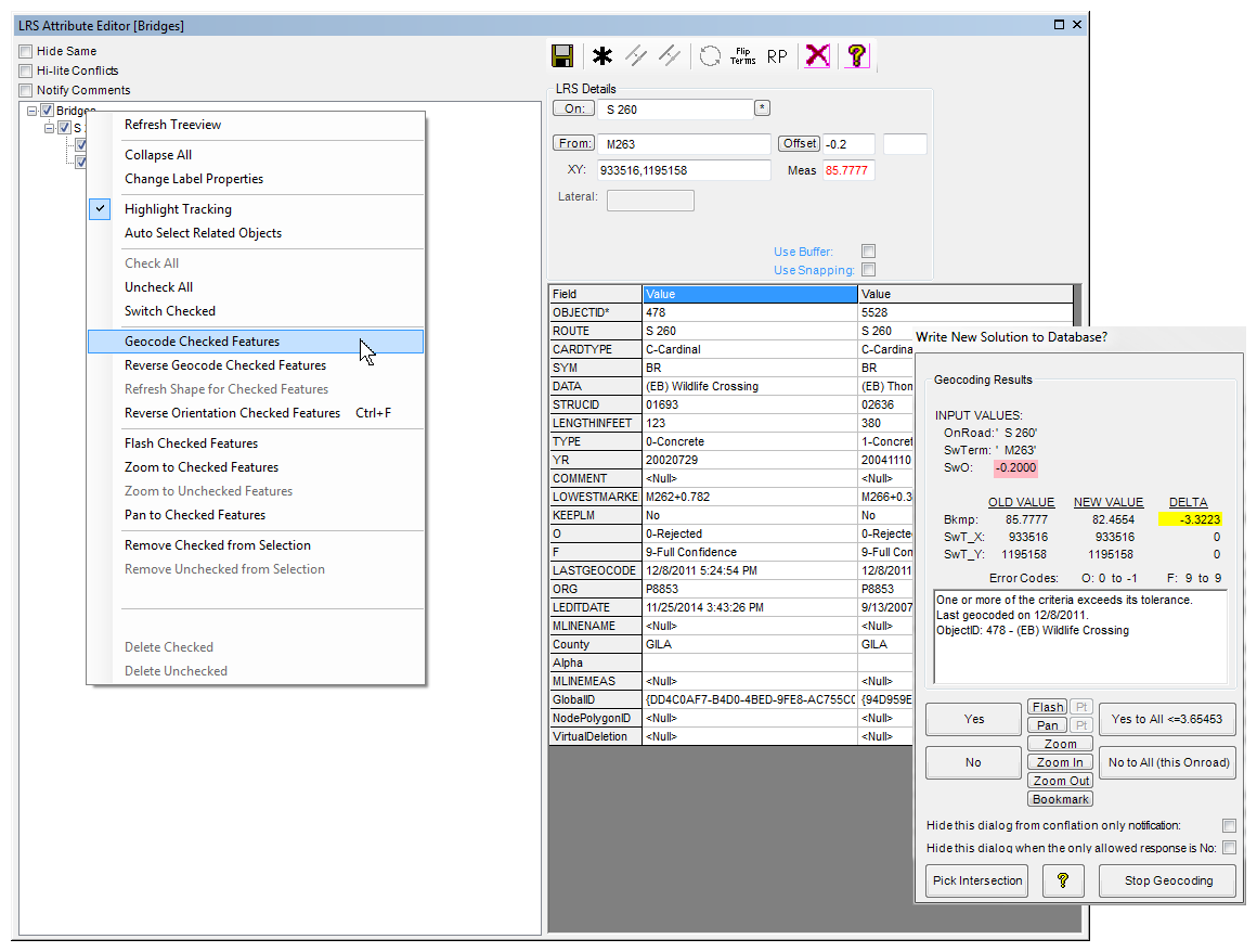 Geocode and Conflate with your Own Control