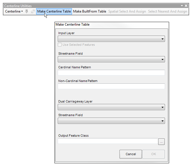 Get setup quickly to use multi-naming for arcs for efficient centerlining...