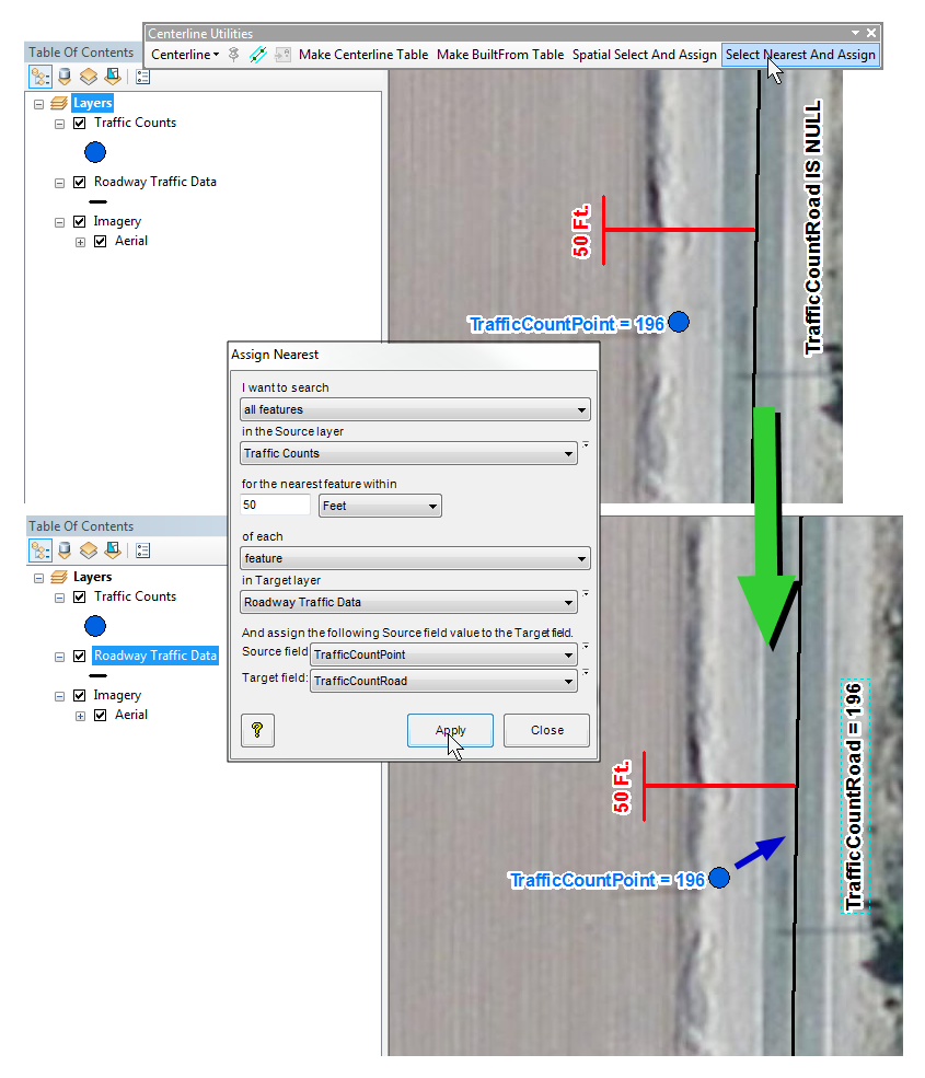 Select Nearest and Assign is...