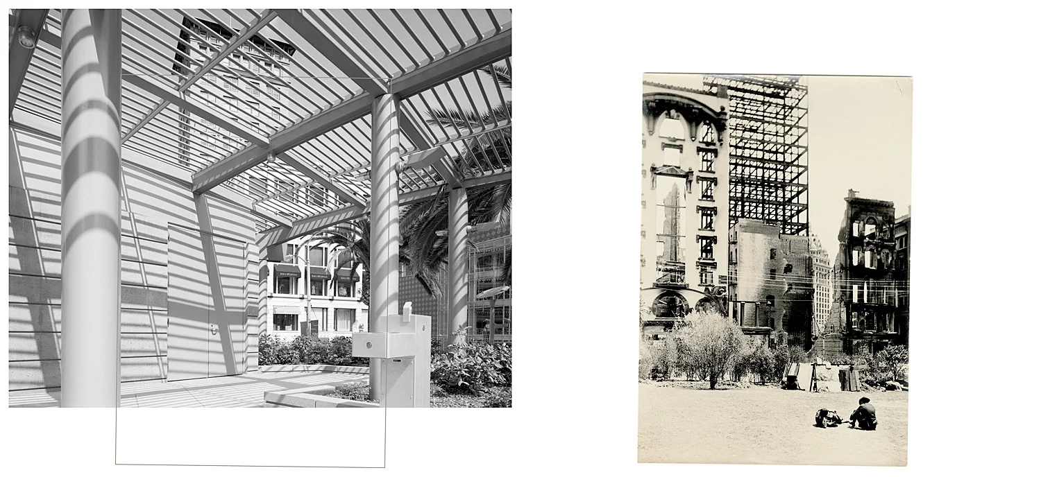 LEFT: Drinking fountain at the east end of Union Square, 2004 RIGHT: Untitled, 1906