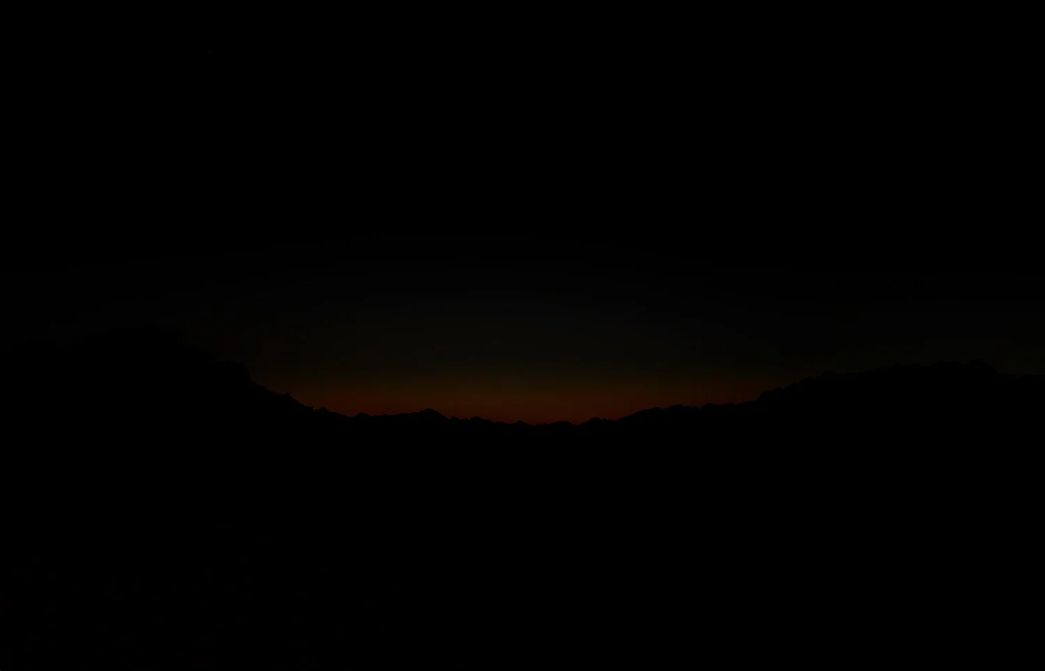 Last glow of daylight, Gila Mountains, 2013