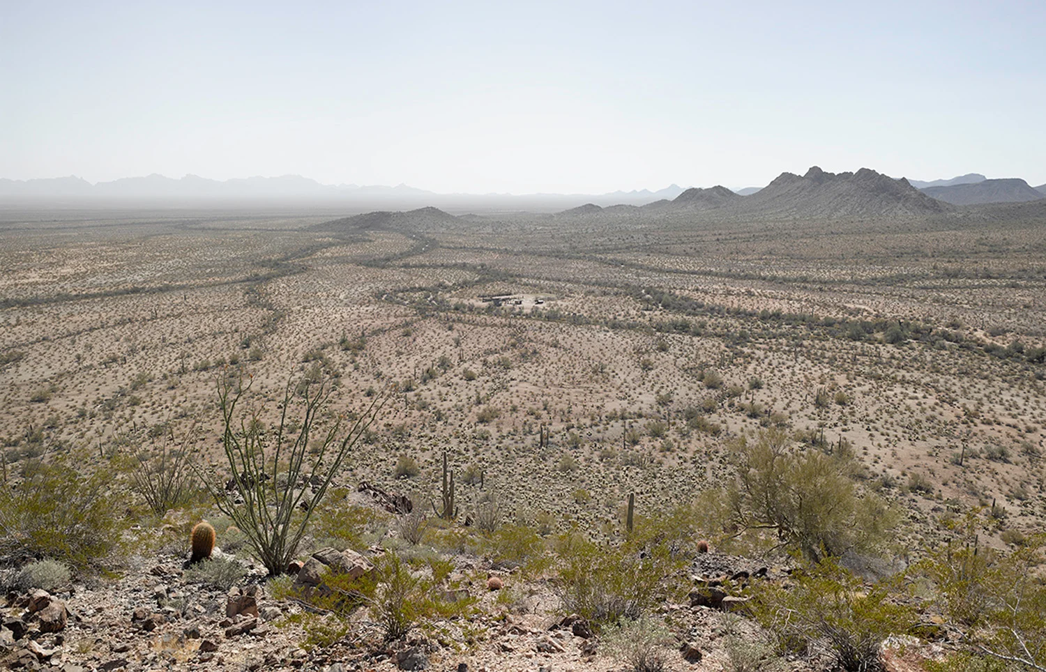 Abandoned ranch at Bandeja Well, 2013