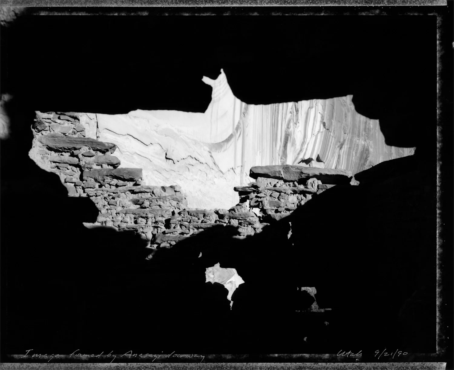 Image formed by Anasazi doorway, 1990