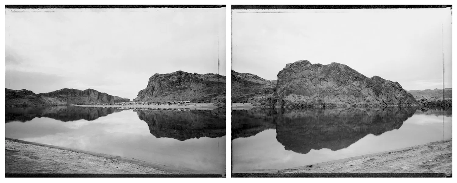 Camping on the water's edge, Colorado River near Parker, 1986