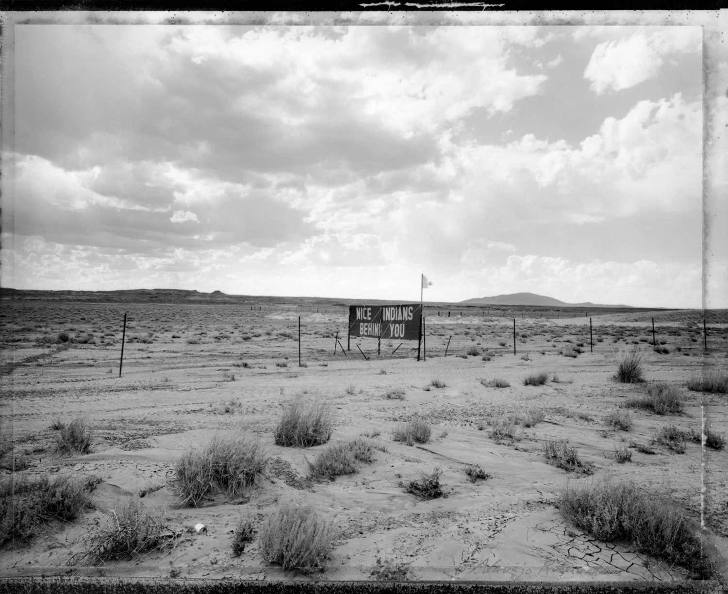 Sign near Cameron, Navajo Reservation, 1990