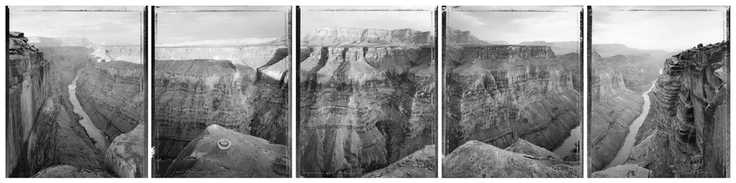 Around Toroweap Point, just before and after sundown, beginning and ending with views used by J.K. Hillers over one hundred years earlier, Grand Canyon, 1986