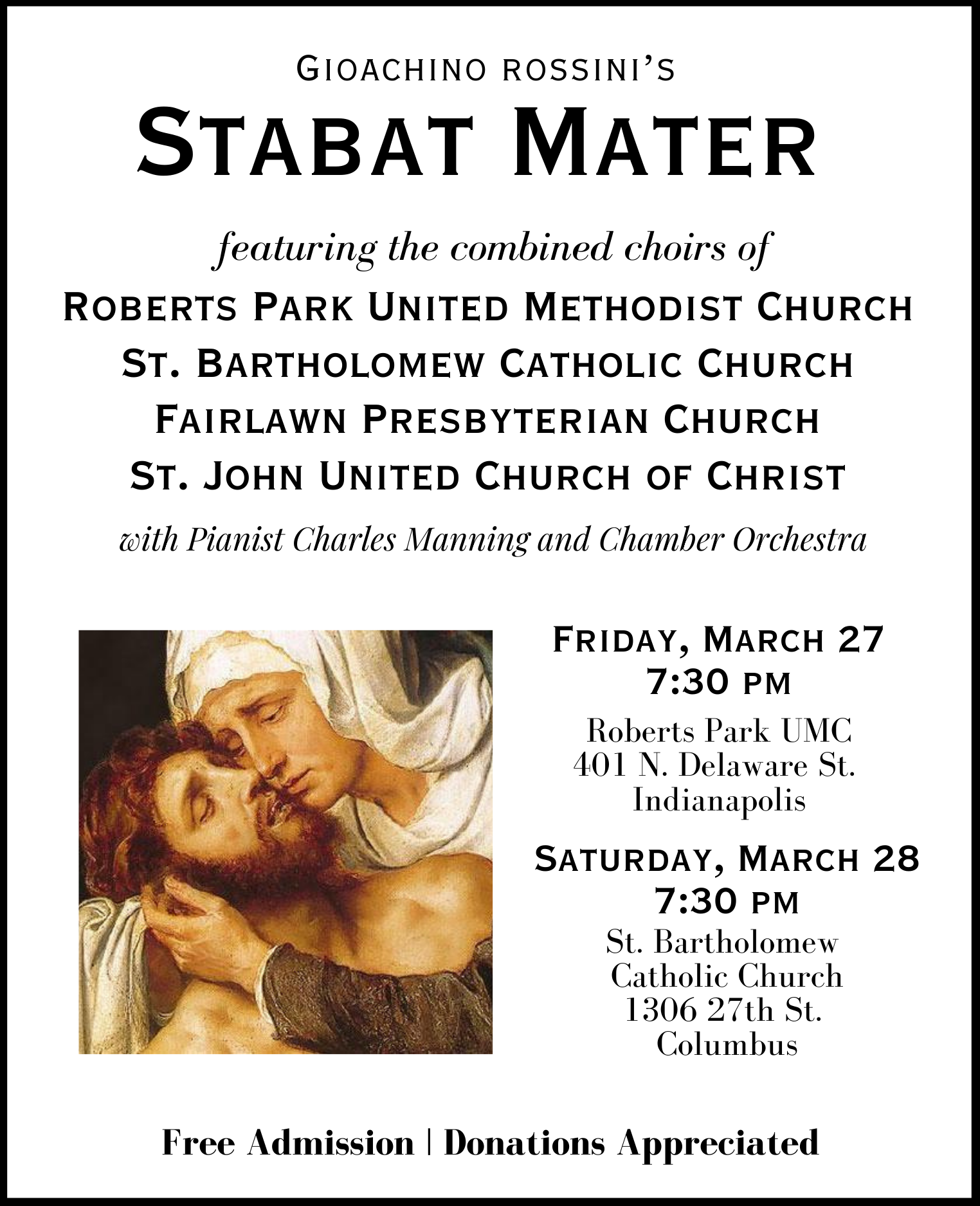 Gioachino Rossini's Stabat Mater at Roberts Park United Methodist Church