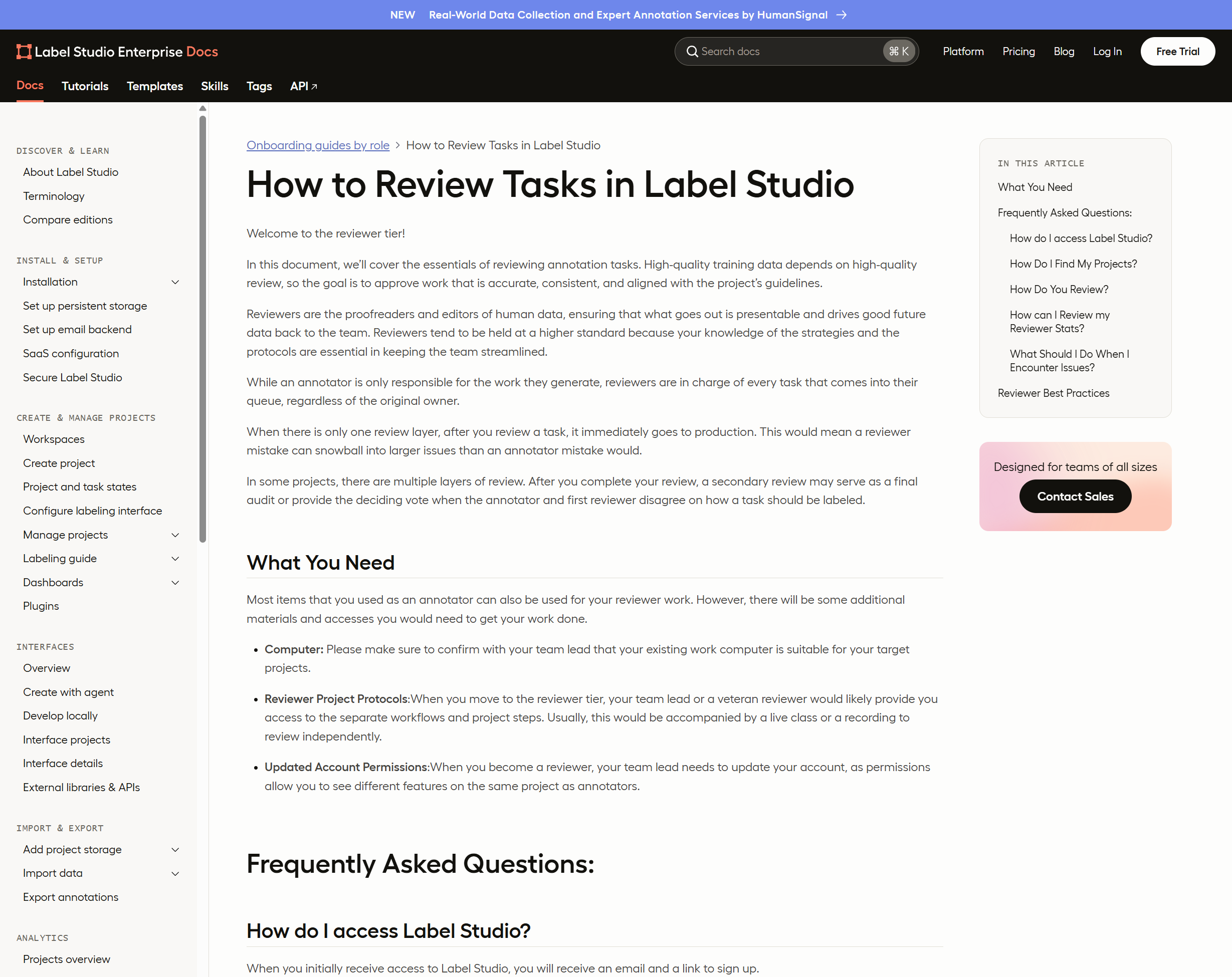LANDING PAGE HumanSignal How to Review Tasks in LS.png