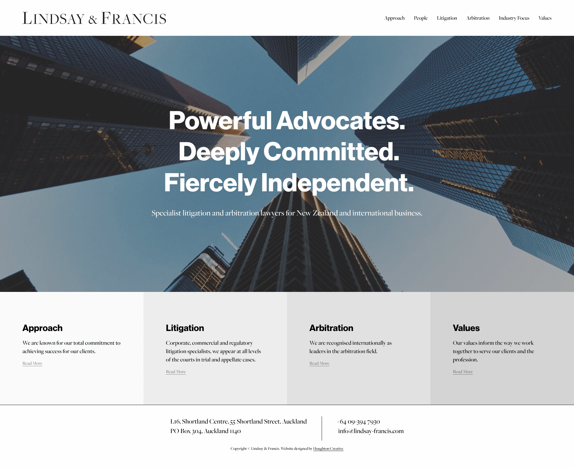 Squarespace website for Lindsay Francis