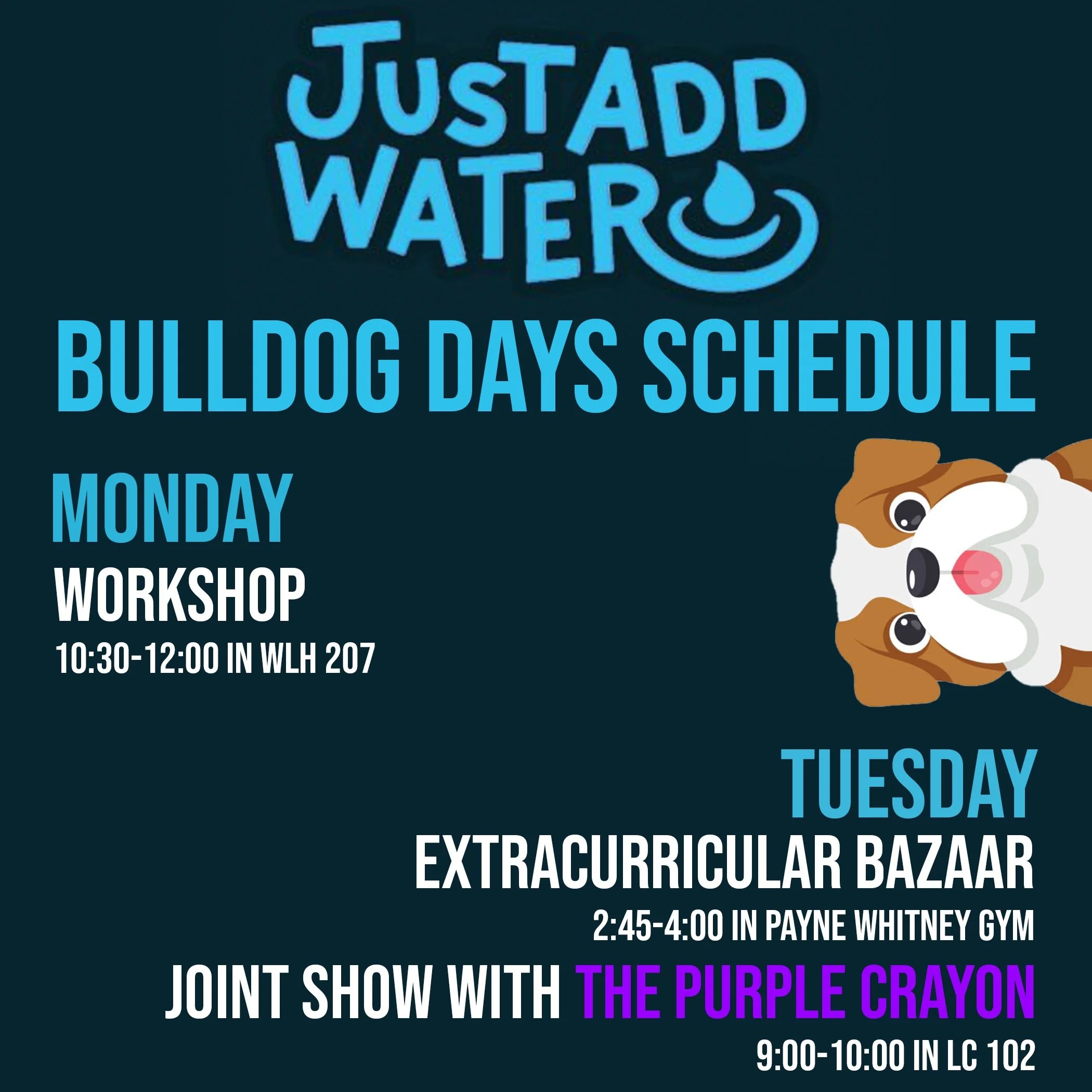 Bulldog Days Workshop