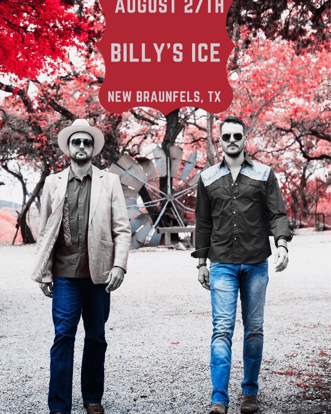 Come join us at Billy's Ice in New Braunfels on August 27th!
