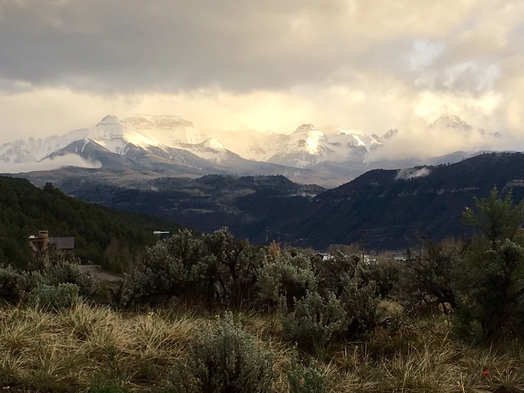The view from the porch of one of our cleaning clients, back in January…