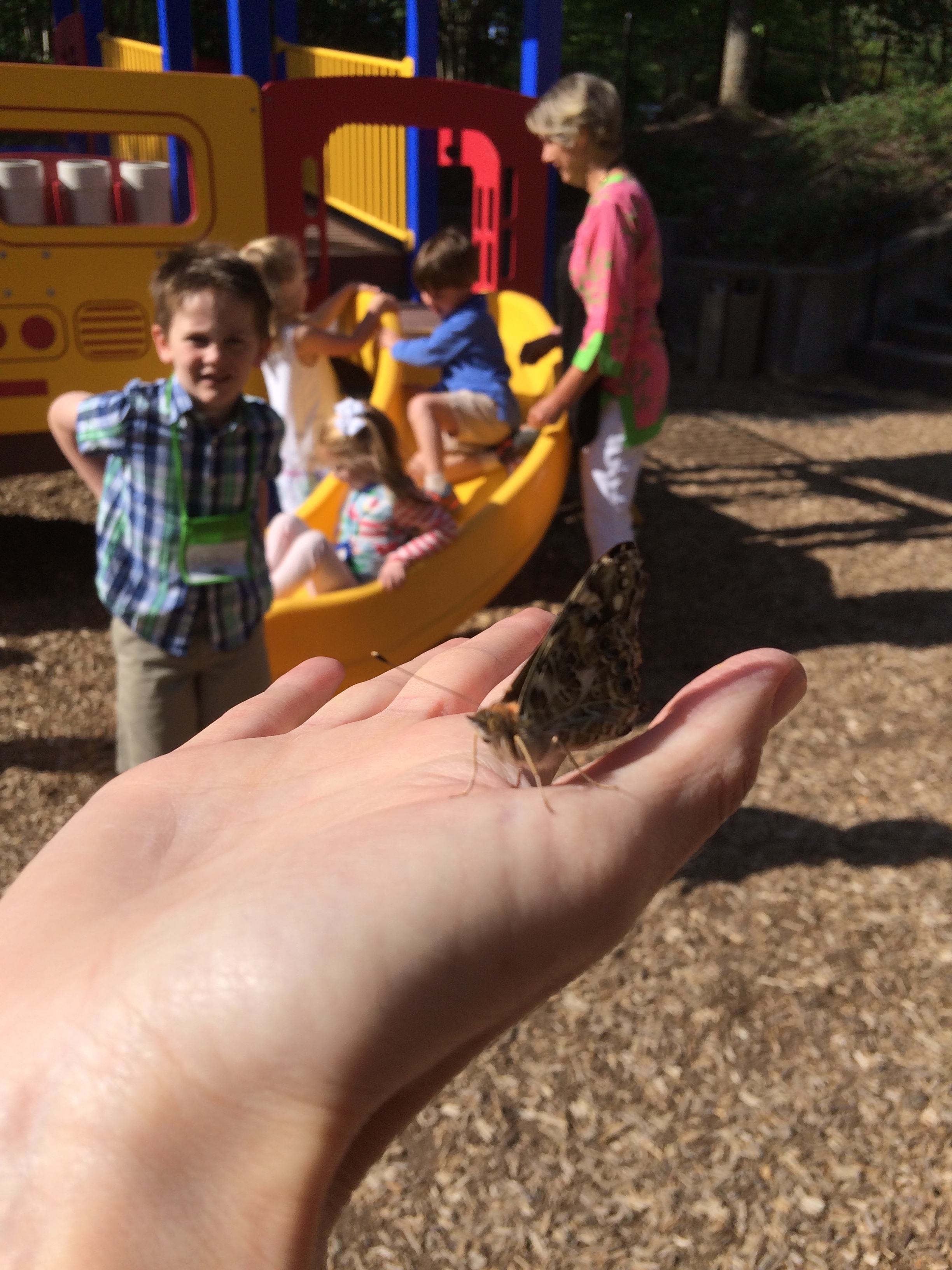 One little guy wanted to stay with Marcie...