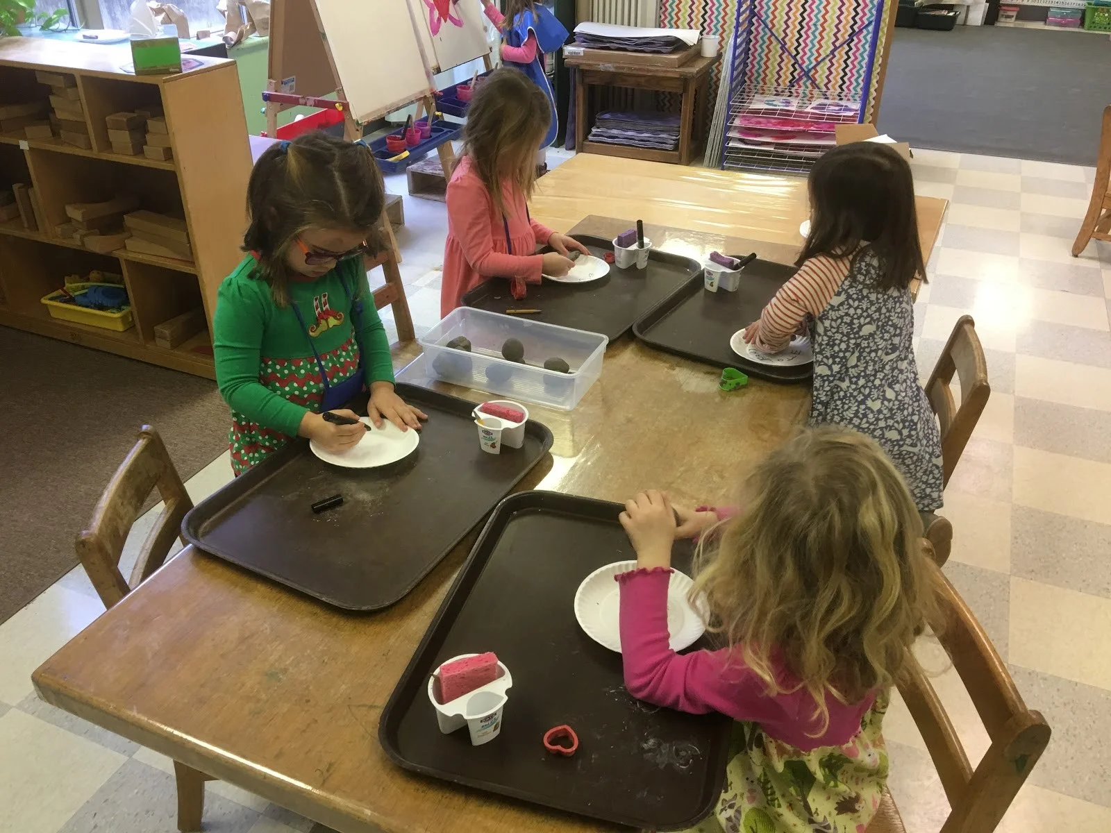 Working with clay is an additional way to give those hand muscles a work out…and it makes for such a cute heart necklace too!