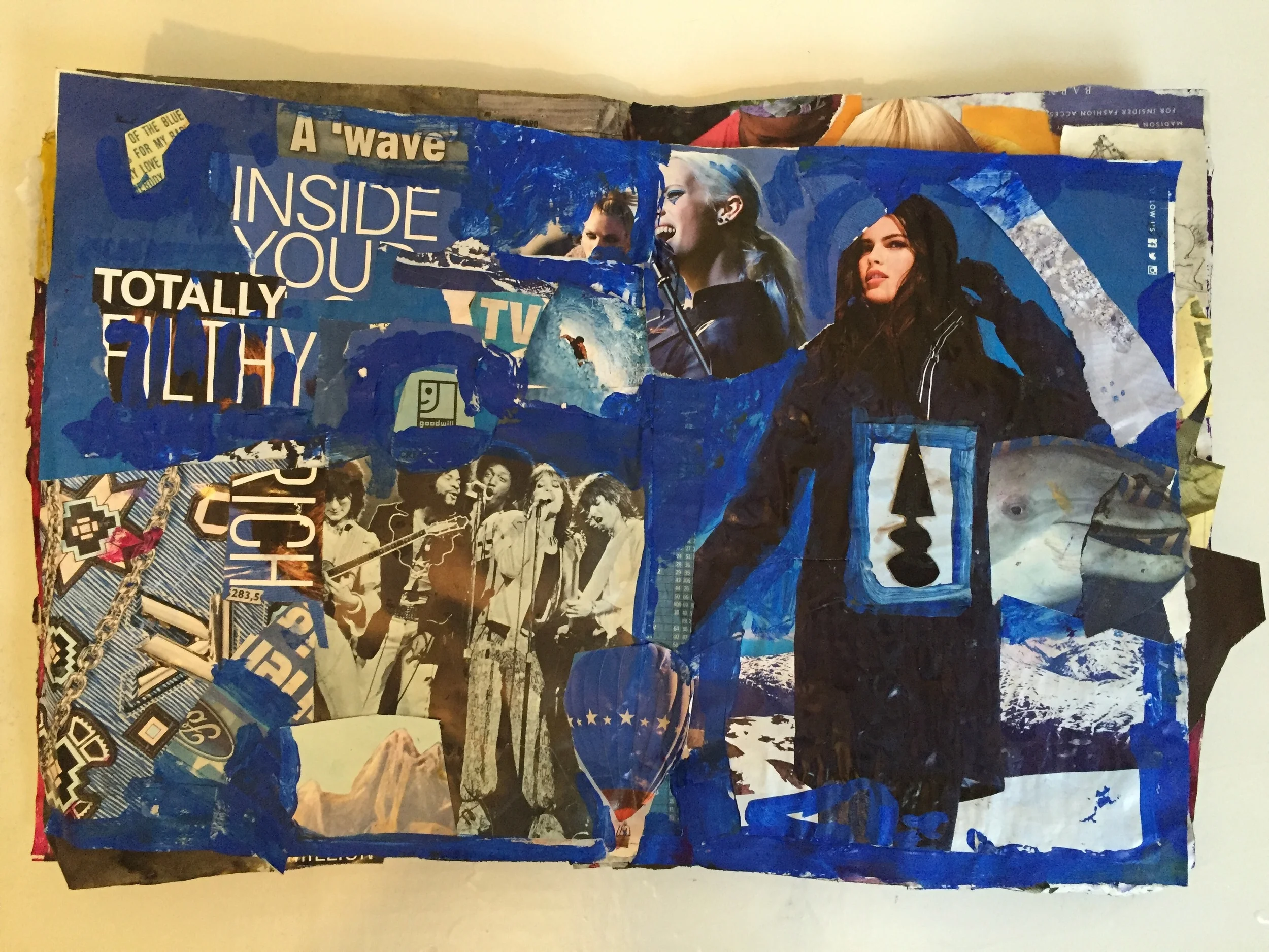 The '8 BILLION' zine page 9 & 10 (centerfold), 2015. GOONS