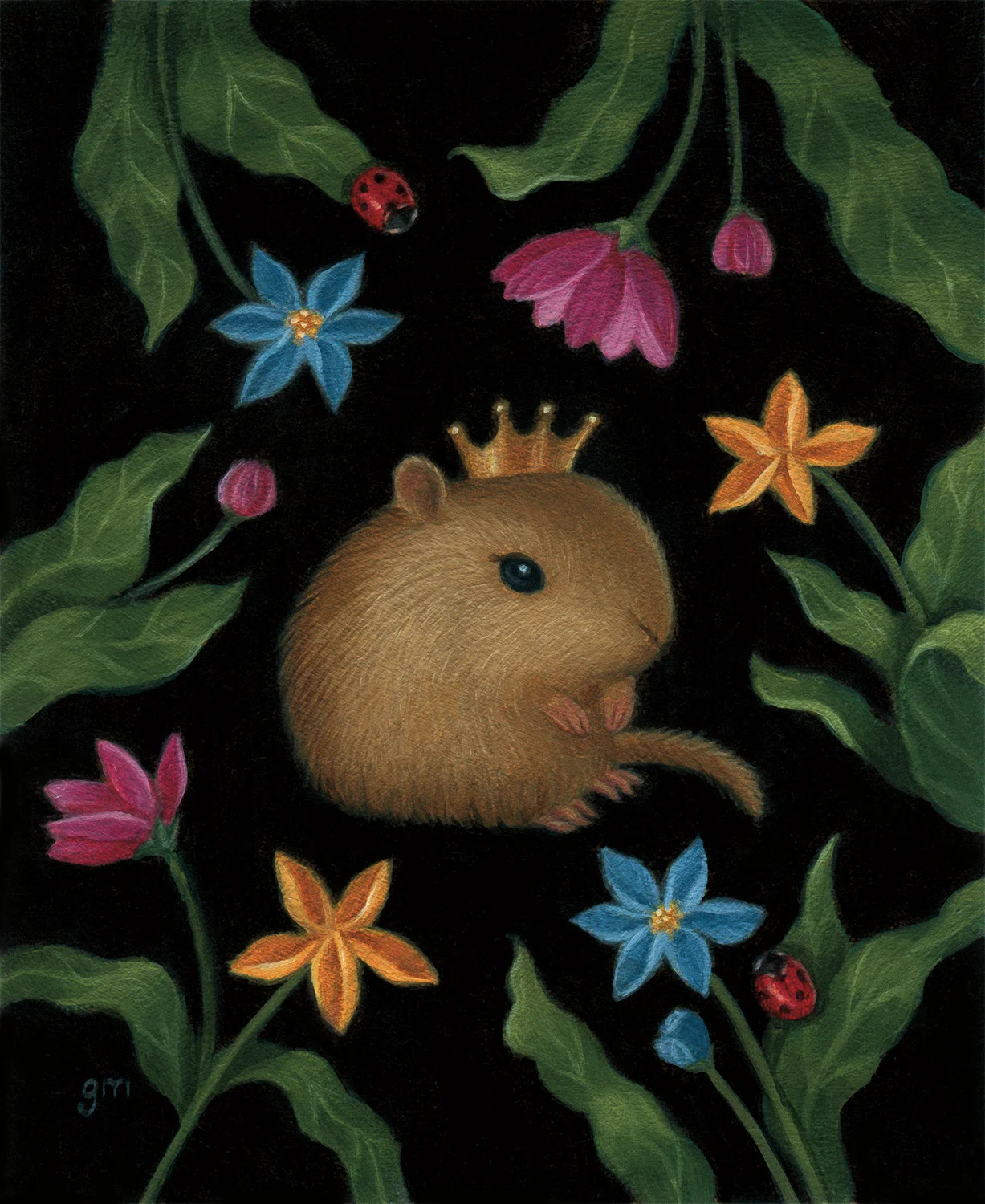  Oil on Paper, 3.75” x 4.25”  Will be on view and available for sale at  Abend Gallery’s Animalia Show , August 10th-31st 2019.    SOLD  