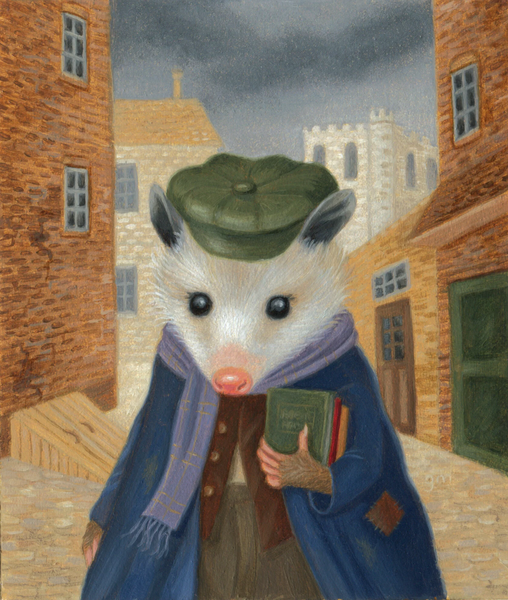  Oil on Paper, 4.5”x3.75”   No matter wot the po’ lad does, ‘e seems to always fall in wit the wrong blokes.   This painting will be on display at  IX12  in Reading, PA, October 23rd-27th, 2019 and will be available for sale.   SOLD  