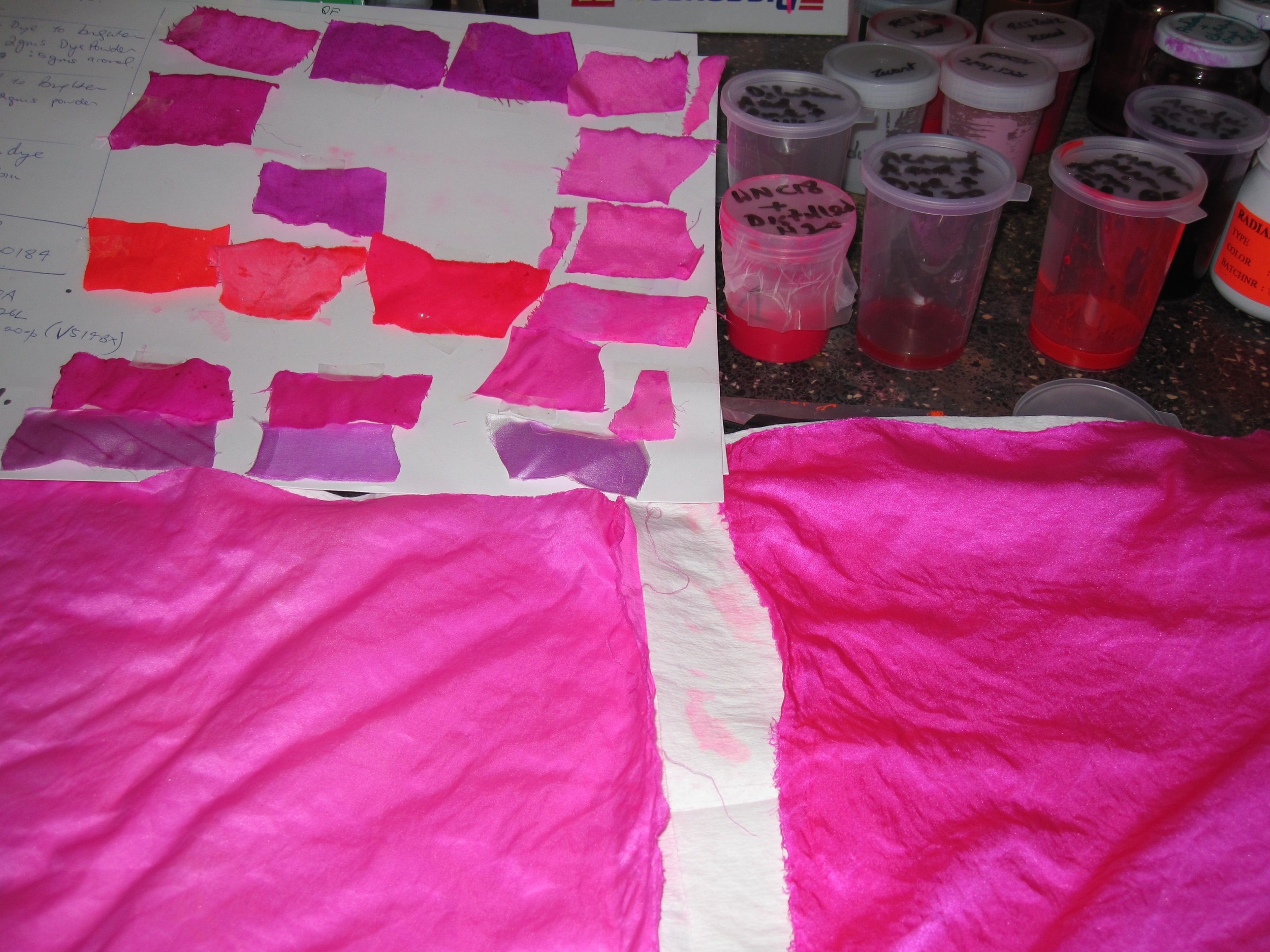 Flouro Pink Dye Projects