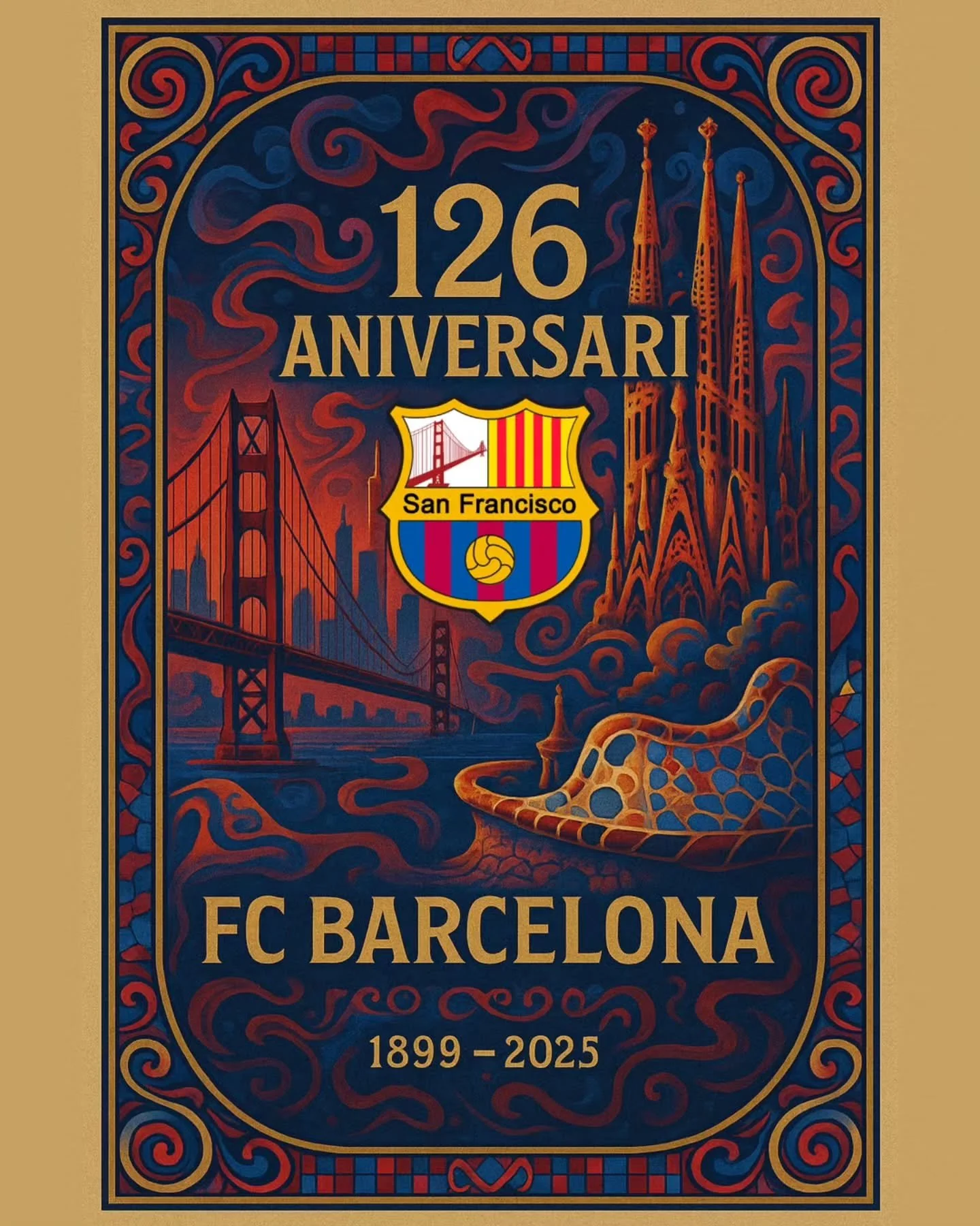 126 YEARS OF BAR&Ccedil;A 
🔵🔴🔵🔴

From San Francisco to Barcelona, today we celebrate not just a club, but our obsession, our love and our team. 💙❤️💙❤️

Since 29 November 1899, Bar&ccedil;a has been writing a story of football, identity and pass