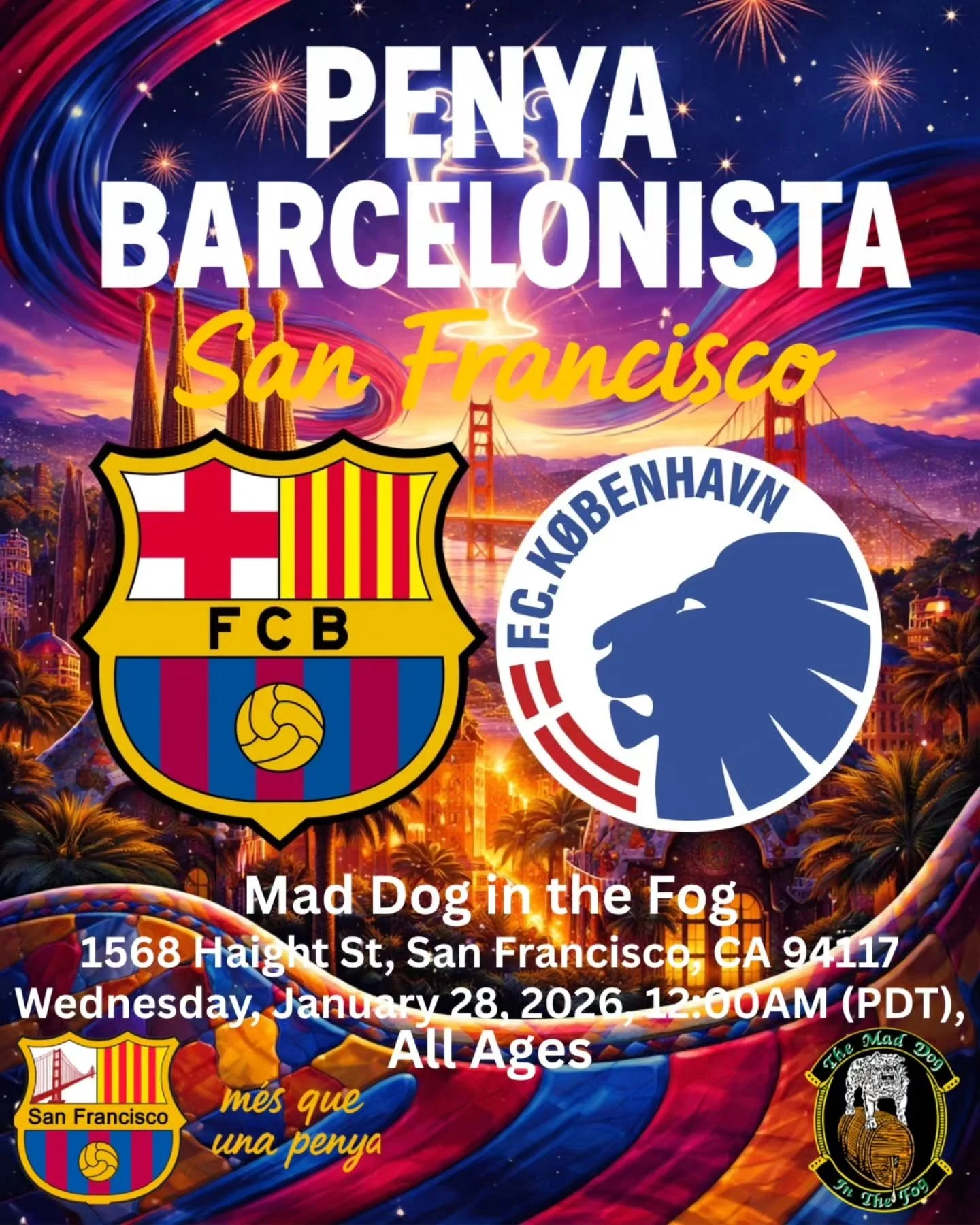 Bay Area Cul&eacute;s, 🔵🔴 🌉

Matchday 8 of the Champions League is here and the stakes could not be higher. FC Barcelona faces F.C. Copenhagen in a must-win battle with a Top 8 finish on the line. 🔵🔴🔵🔴

This one is about pride, position, and p